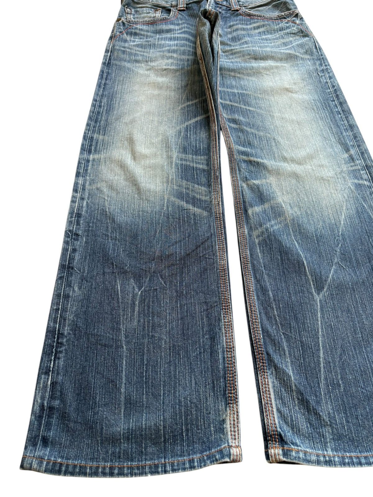 Edwin Exclusive Vintage Edwin 424 Faded Wash Loose Baggy Jeans Size US 32 / EU 48 - 6 Thumbnail