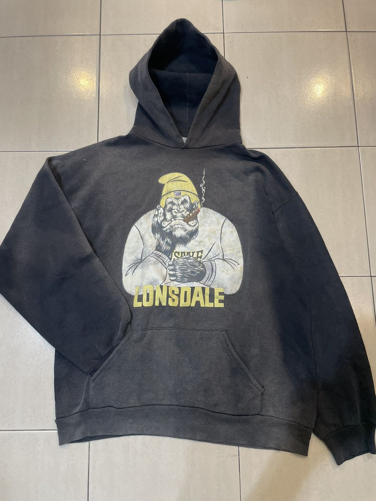 Lonsdale 🔥VINTAGE🔥 LONSDALE HOODIE SUN FADED Size US M / EU 48-50 / 2 - 1 Thumbnail
