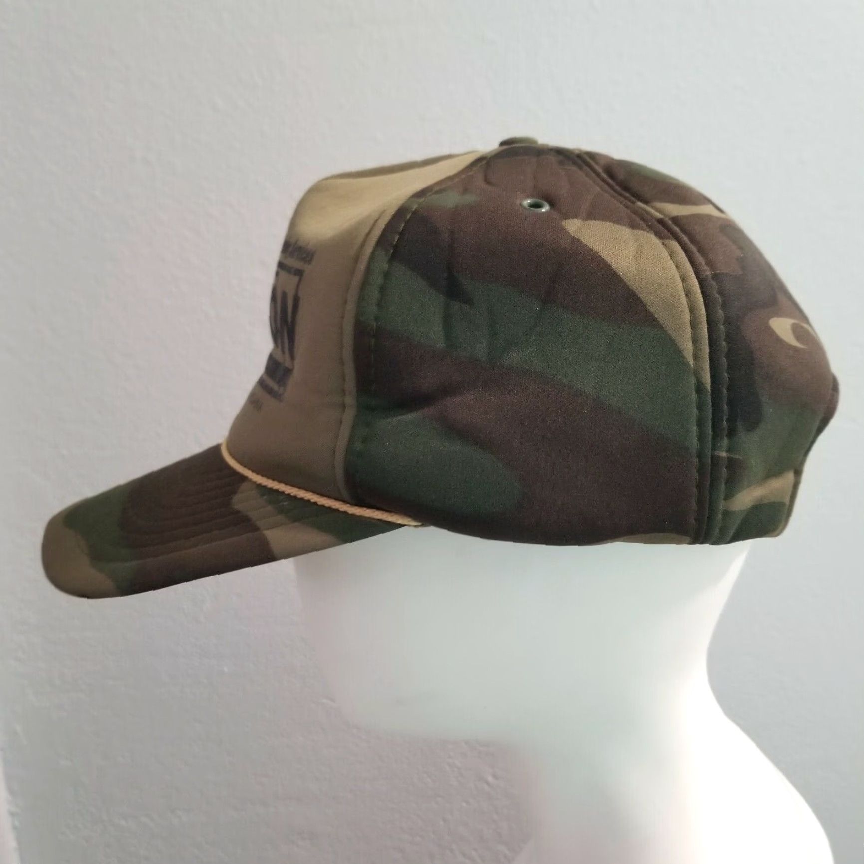 Vintage VINTAGE Kelson Stress Relieving Services Camo Foam Snapback Trucker Hat Size ONE SIZE - 2 Thumbnail