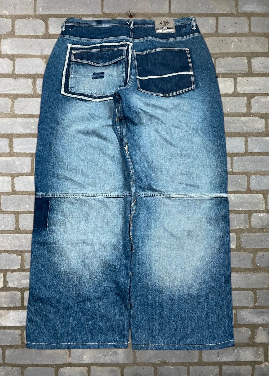 Southpole Y2K SouthPole style painted super baggy jeans Size US 33 - 6 Thumbnail