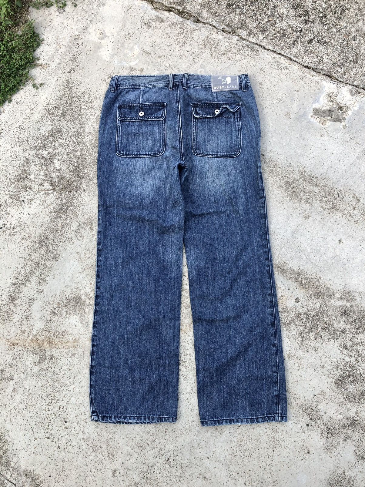 Hypebeast WIDE LEG⚡️⚡️NUSY JEANS BAKER PANT Size US 31 - 5 Thumbnail