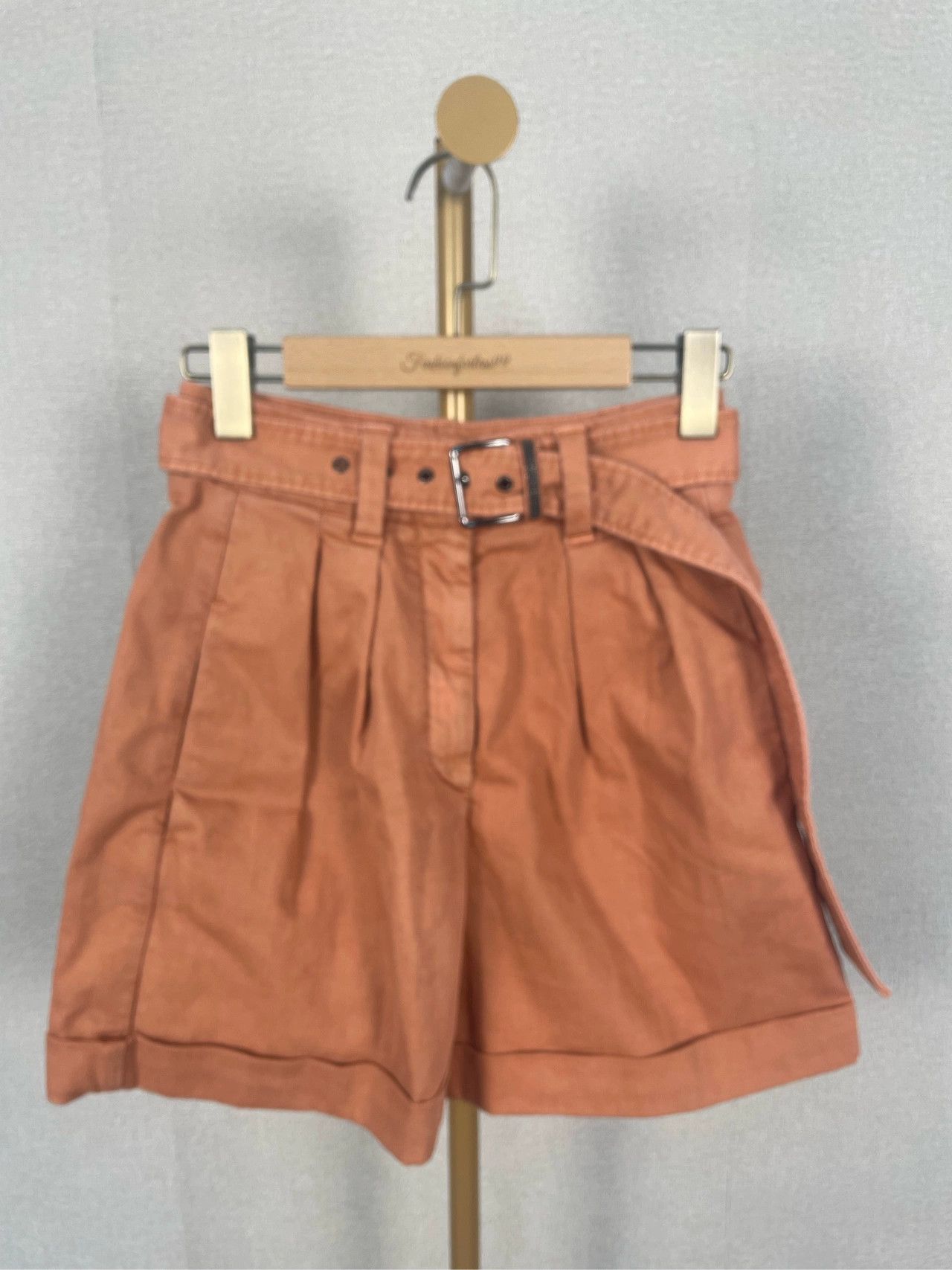 Brunello Cucinelli Brunello Cucinelli Orange Denim Shorts - dmc Size US 32 / EU 48 - 1 Thumbnail