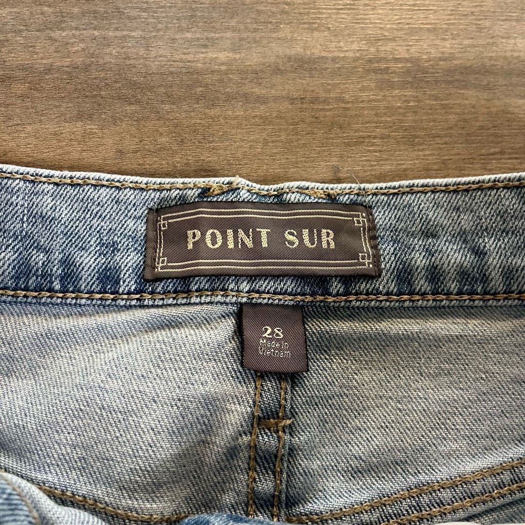 Anthropologie Point Sur by J Crew High Rise Slim Boyfriend Distressed Jean Size 28" / US 6 / IT 42 - 3 Thumbnail