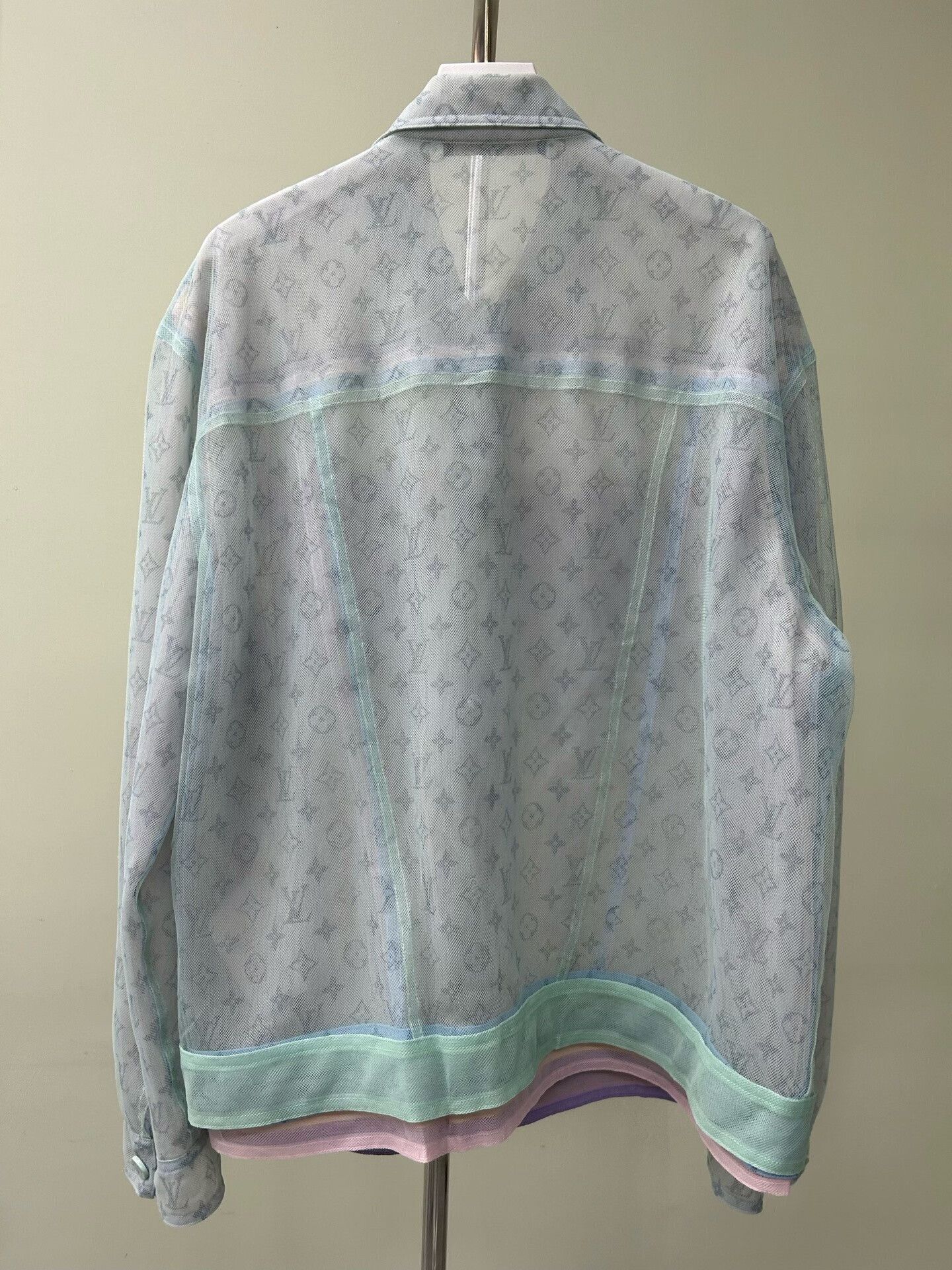 Louis Vuitton Louis Vuitton Sheer Jacket with Pastel Colors Size US M / EU 48-50 / 2 - 2 Thumbnail
