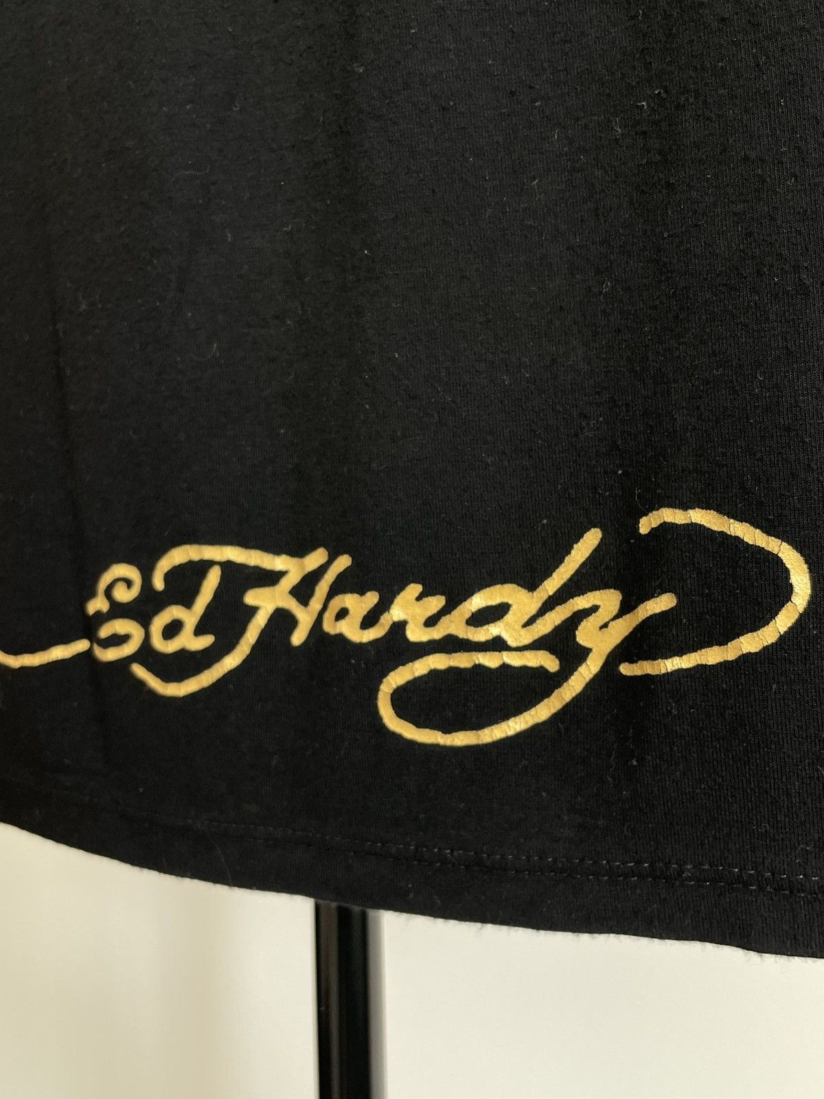 Ed Hardy Vintage 00’s Ed Hardy Gun Roses Y2K Japanese T-Shirt RARE Size M / US 6-8 / IT 42-44 - 7 Thumbnail