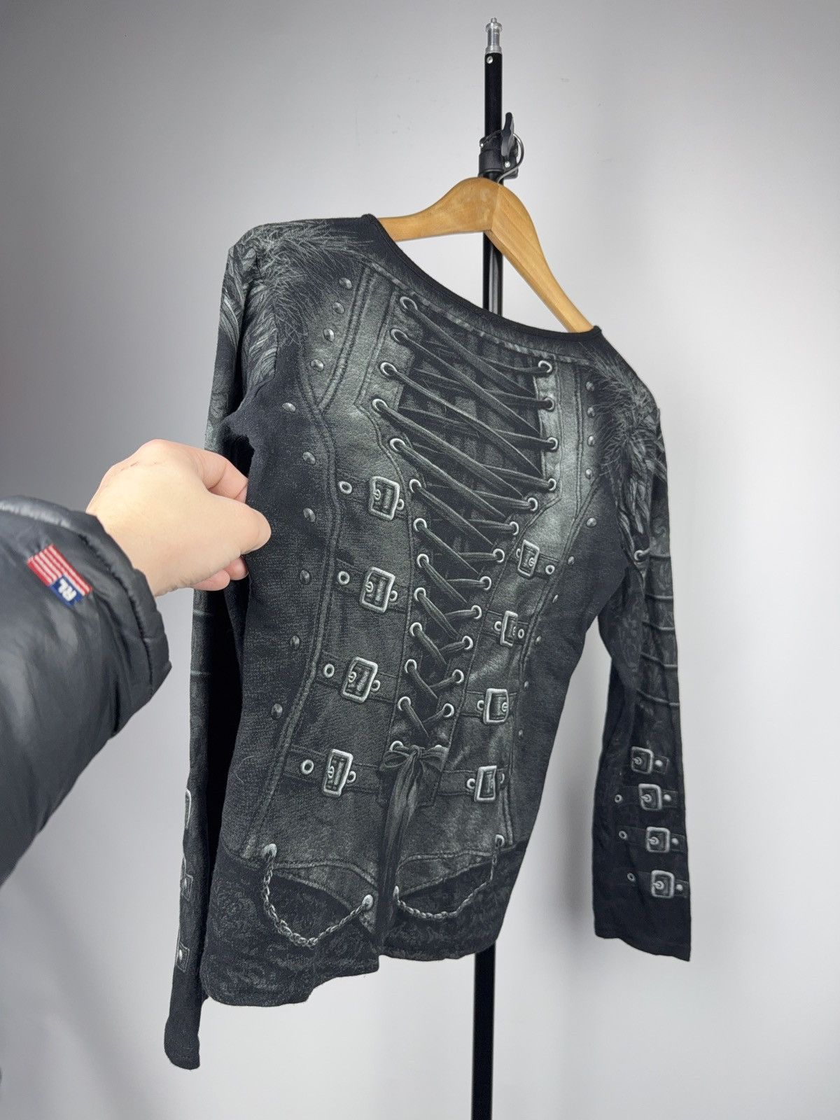 Japanese Brand Spiral Direct Gothic Punk Vampire Corset Skull Long Sleeve M Size M / US 6-8 / IT 42-44 - 13 Thumbnail
