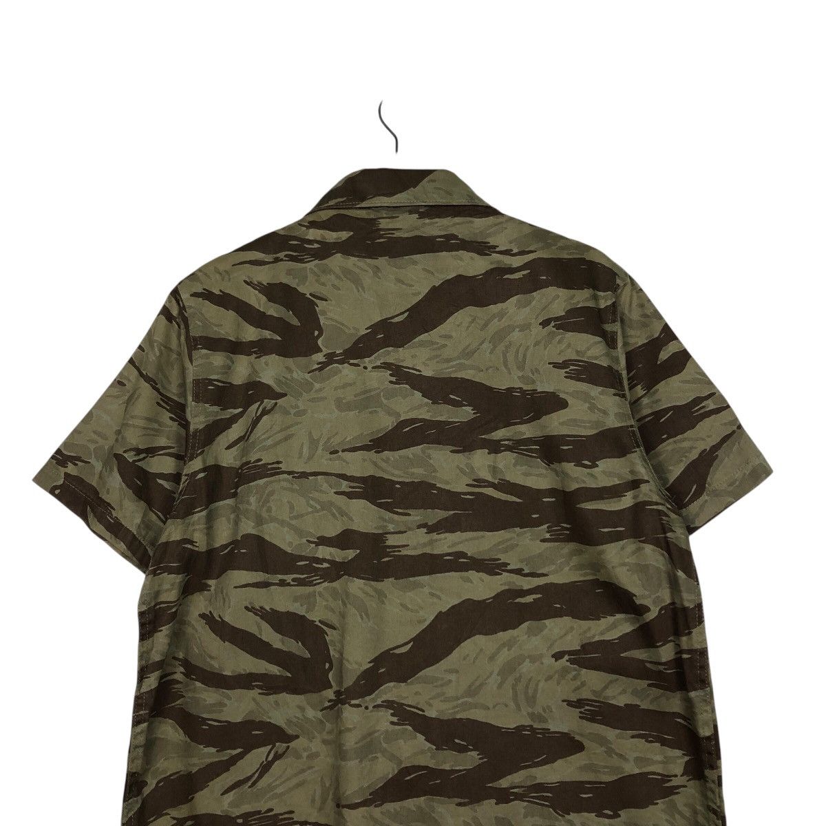 Vintage 📌Vintage Tiger Striped Camouflage Shirt Houstan Usa Size US M / EU 48-50 / 2 - 10 Thumbnail
