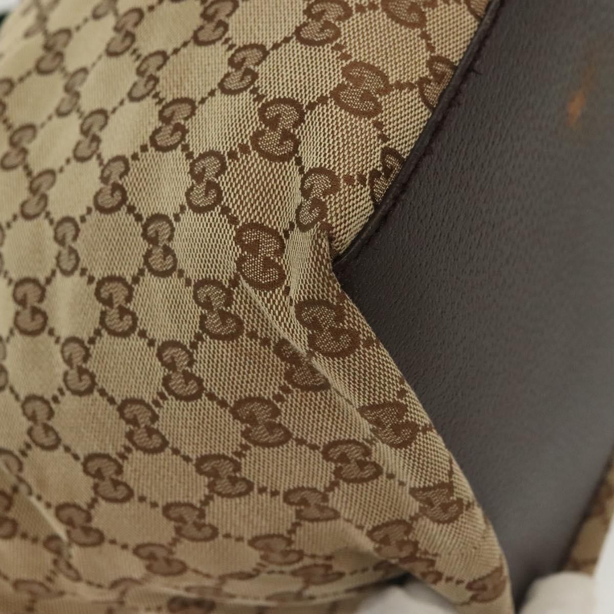Gucci GUCCI GG Canvas Web Sherry Line Tote Bag Beige Green Red Size ONE SIZE - 10 Thumbnail