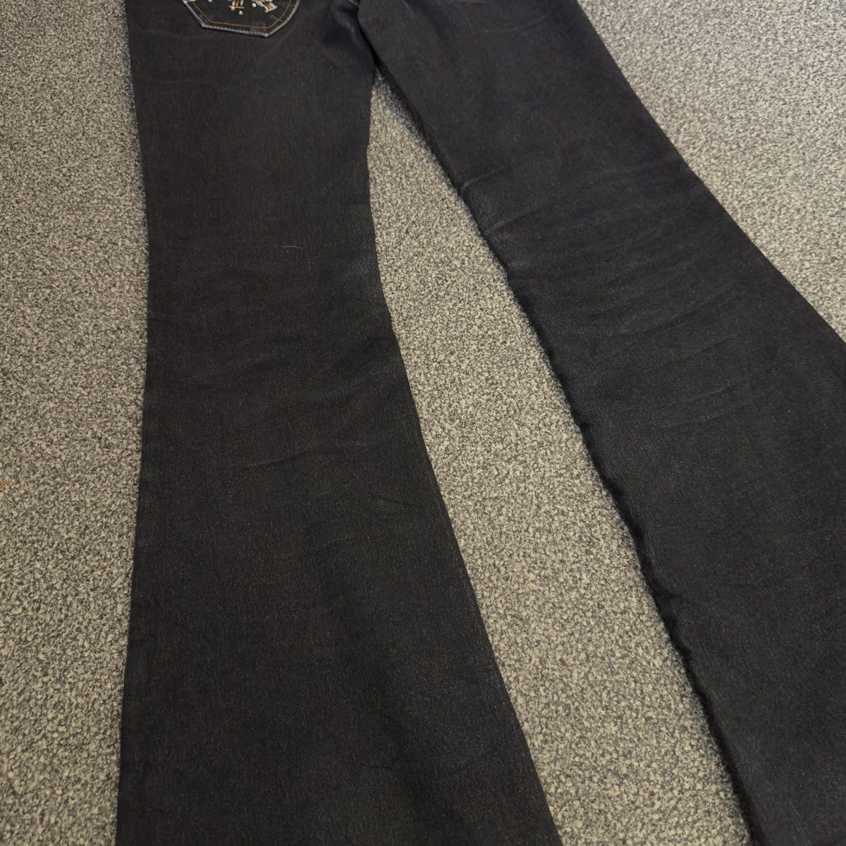 Hysteric Glamour 🔥 Crazy Sick Flared Low Rise Egoist Indigo Denim W30 Size 30" / US 8 / IT 44 - 9 Thumbnail