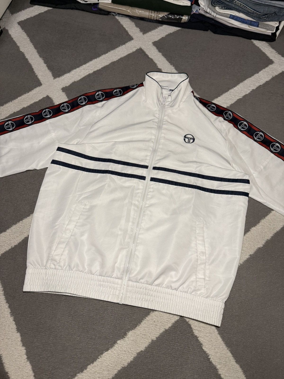Sergio Tacchini × Vintage Sergio Tacchini Light Track Jacket Y2K Look Size US L / EU 52-54 / 3 - 9 Thumbnail