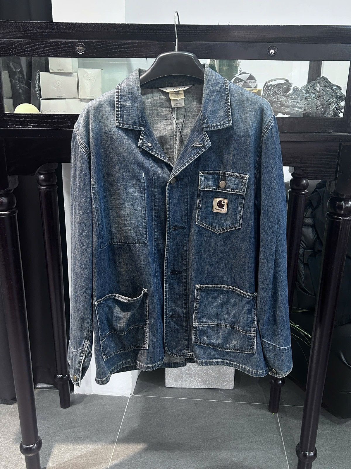 Carhartt VTG Carhart Denim Jacket Size US XL / EU 56 / 4 - 1 Thumbnail