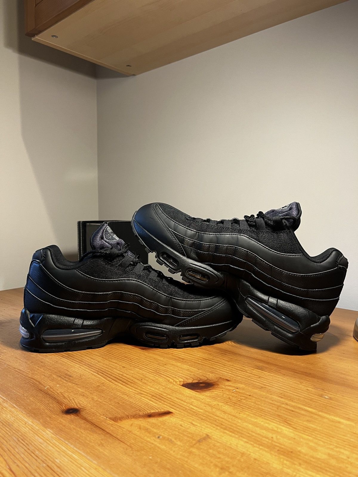 Nike Air Max 95 Big Bubble OG Triple Black 11.5 Size US 11.5 / EU 44-45 - 7 Thumbnail