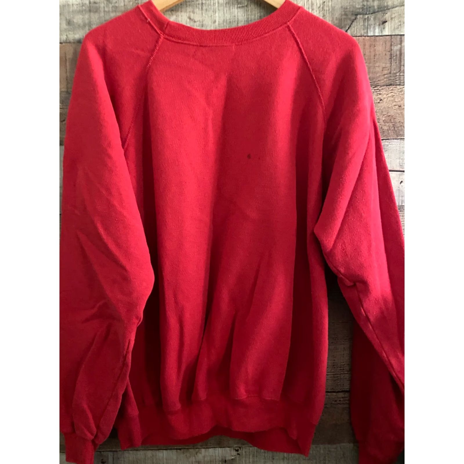 Hanes VINTAGE Hanes White tail buck crewneck 1987 Made In USA XXL 50/50 RED Crew Neck Mens 80s USA T-Shirt Size US XXL / EU 58 / 5 - 4 Thumbnail