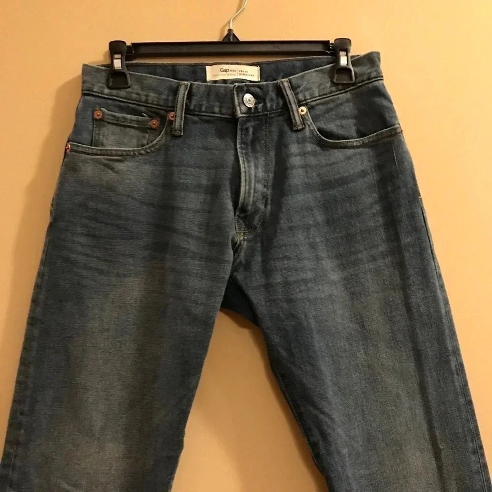 Gap GAP 1969 Straight Leg Blue Denim Jeans 28x30 size Size US 28 / EU 44 - 3 Thumbnail