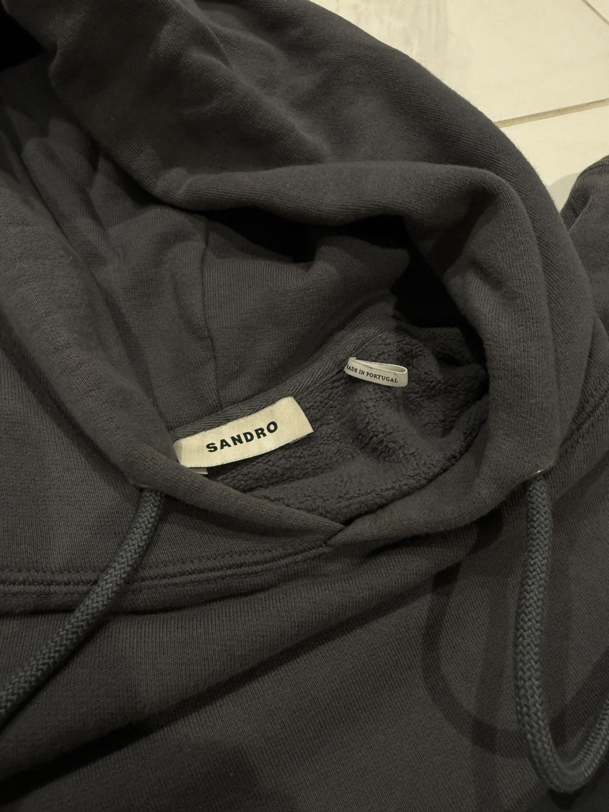 Sandro Sandro Paris Charcoal Label Hoodie Size US M / EU 48-50 / 2 - 6 Thumbnail