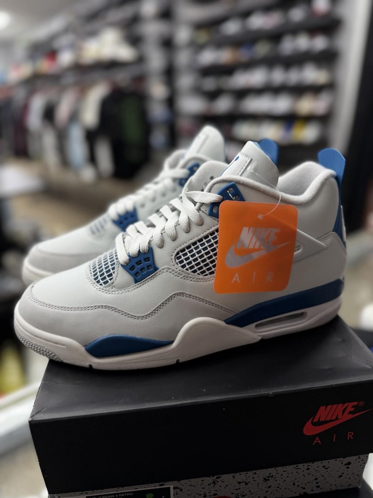Jordan Brand Size 12 - Air Jordan 4 Retro 2024 Military Blue FV5029-141 Size US 12 / EU 45 - 12 Thumbnail