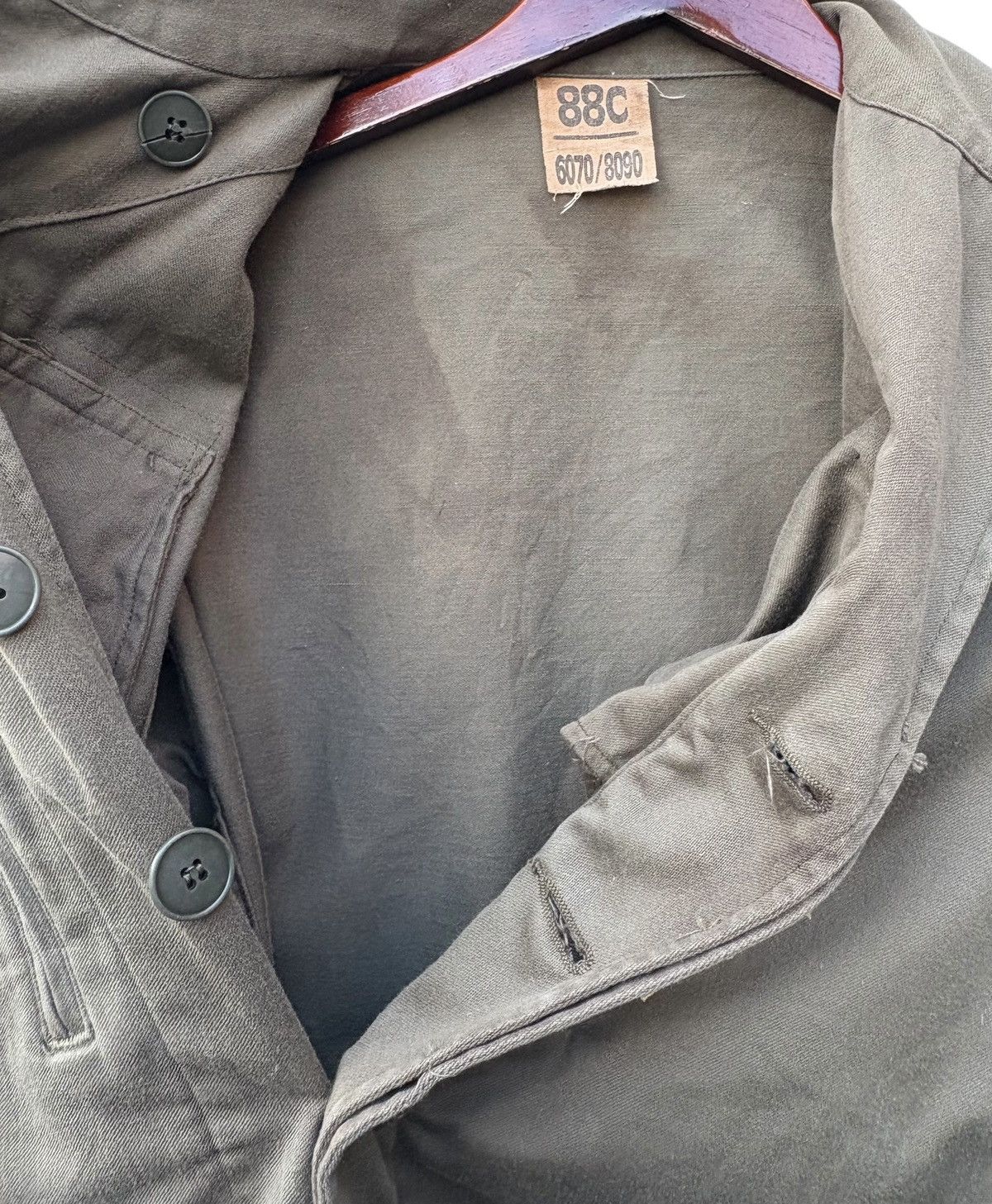Vintage Vintage French Army Socovet Bais 1985 Military Jacket Size US XS / EU 42 / 0 - 5 Thumbnail