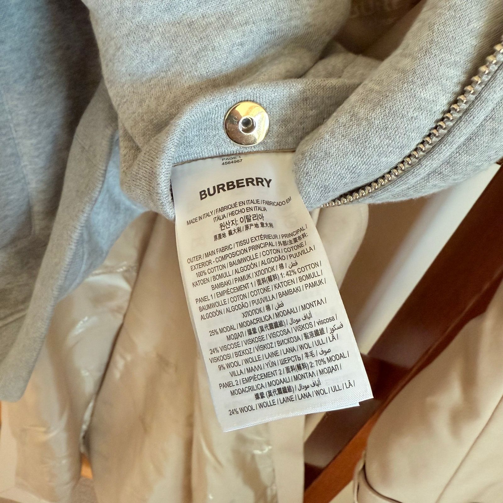 Burberry Burberry Cotton Jersey Trench Coat UK52 US42 Rare Size US L / EU 52-54 / 3 - 10 Thumbnail