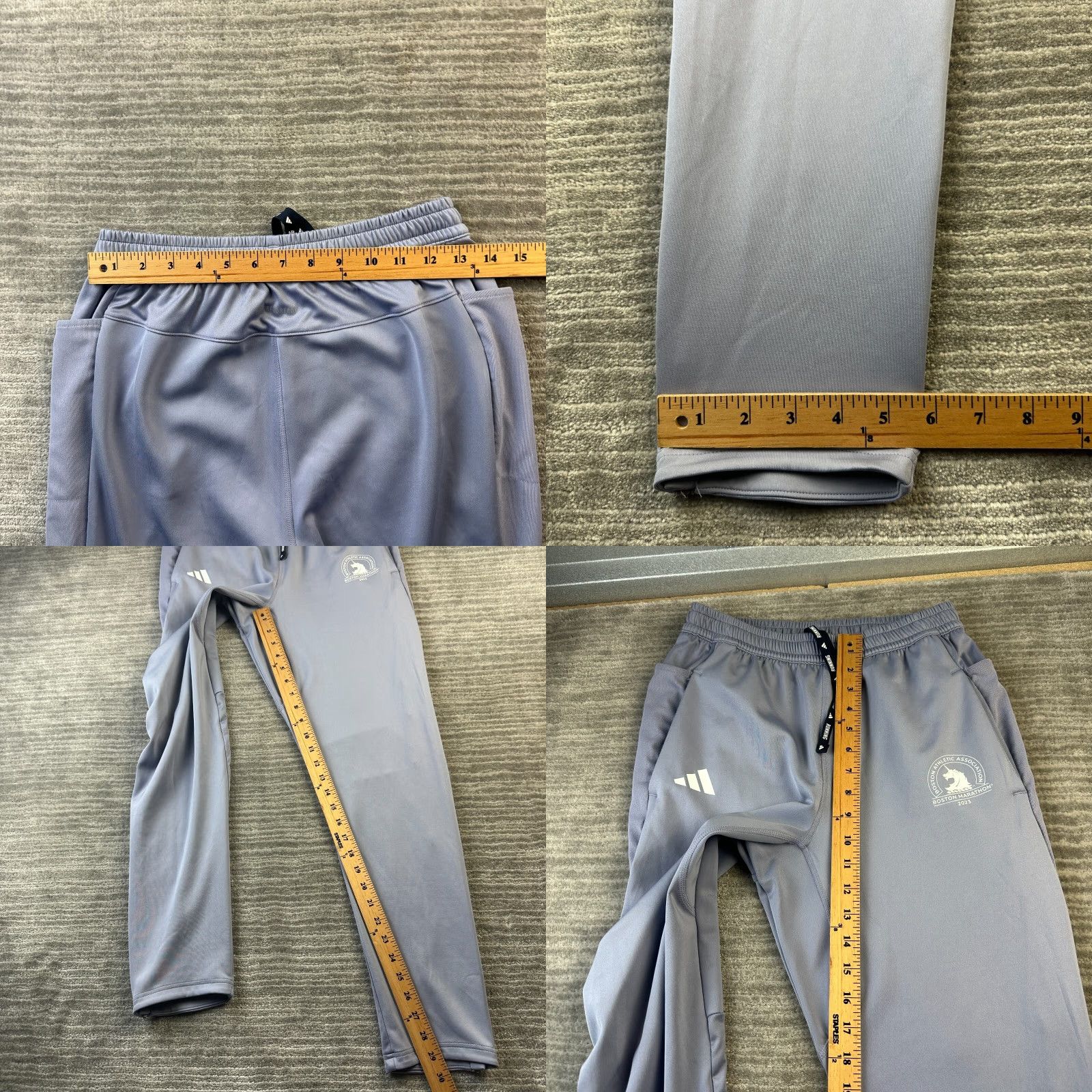Adidas Adidas Pants Mens Small Blue Boston Marathon 2023 Astro Running Joggers Size US 29 - 8 Thumbnail