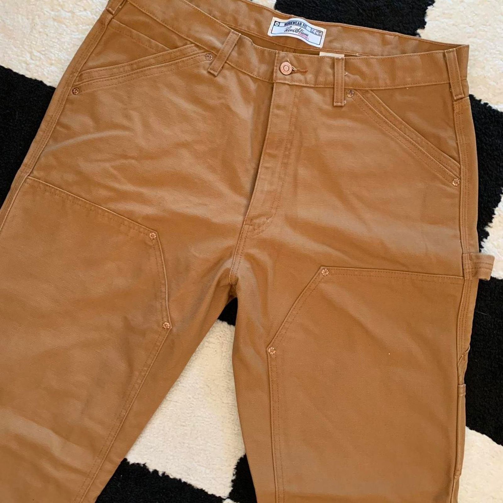 Levi's Levi's Carpenter Double Knee Tan Canvas Pants Size US 36 / EU 52 - 1 Thumbnail