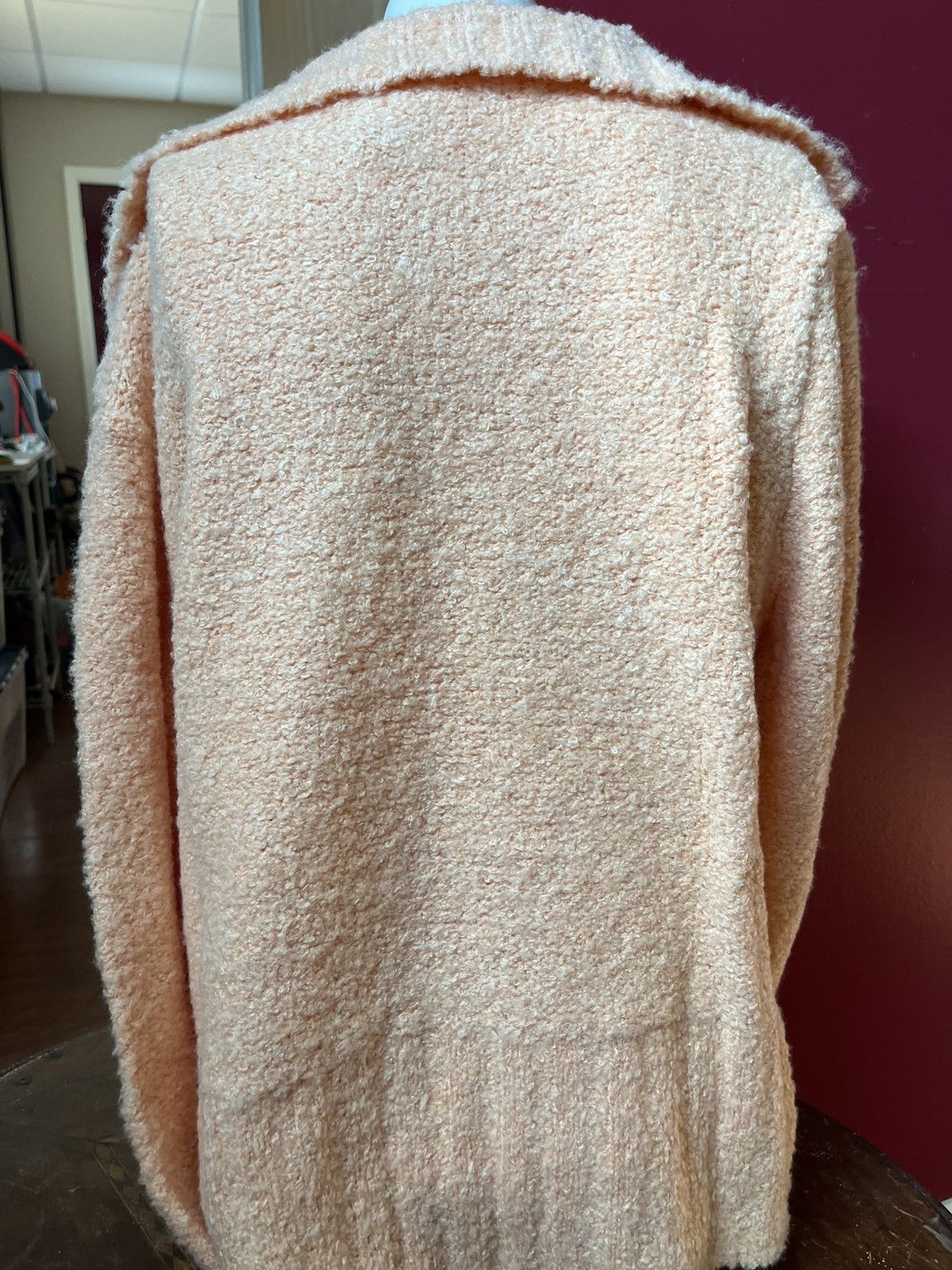 Talbots Talbots Light Orange Peach XL Sweater Fuzzy Pullover Size XL / US 12-14 / IT 48-50 - 6 Thumbnail