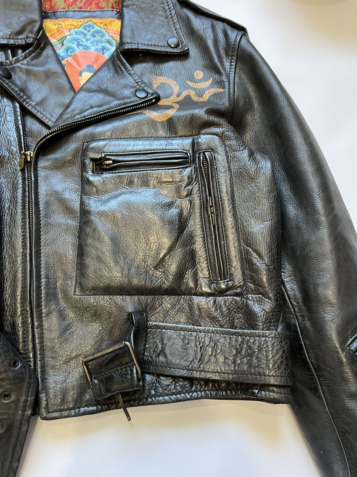 Belstaff Free Tibet Belstaff Leather Jacket Moto Black Brown Limited Size US XS / EU 42 / 0 - 4 Thumbnail
