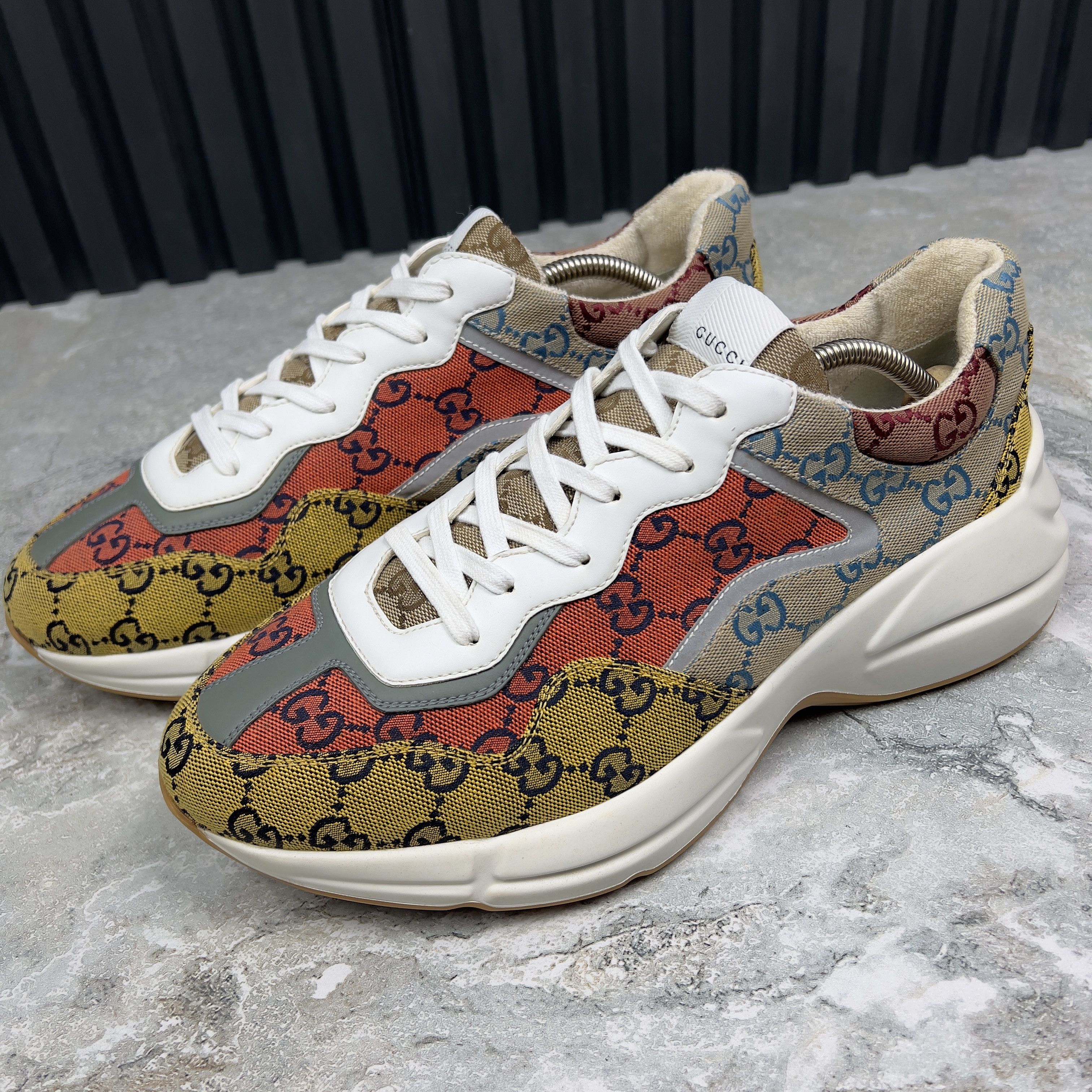 Gucci Gucci GG Rhyton Sneakers Canvas Fabric Size US 9.5 / EU 42-43 - 2 Thumbnail
