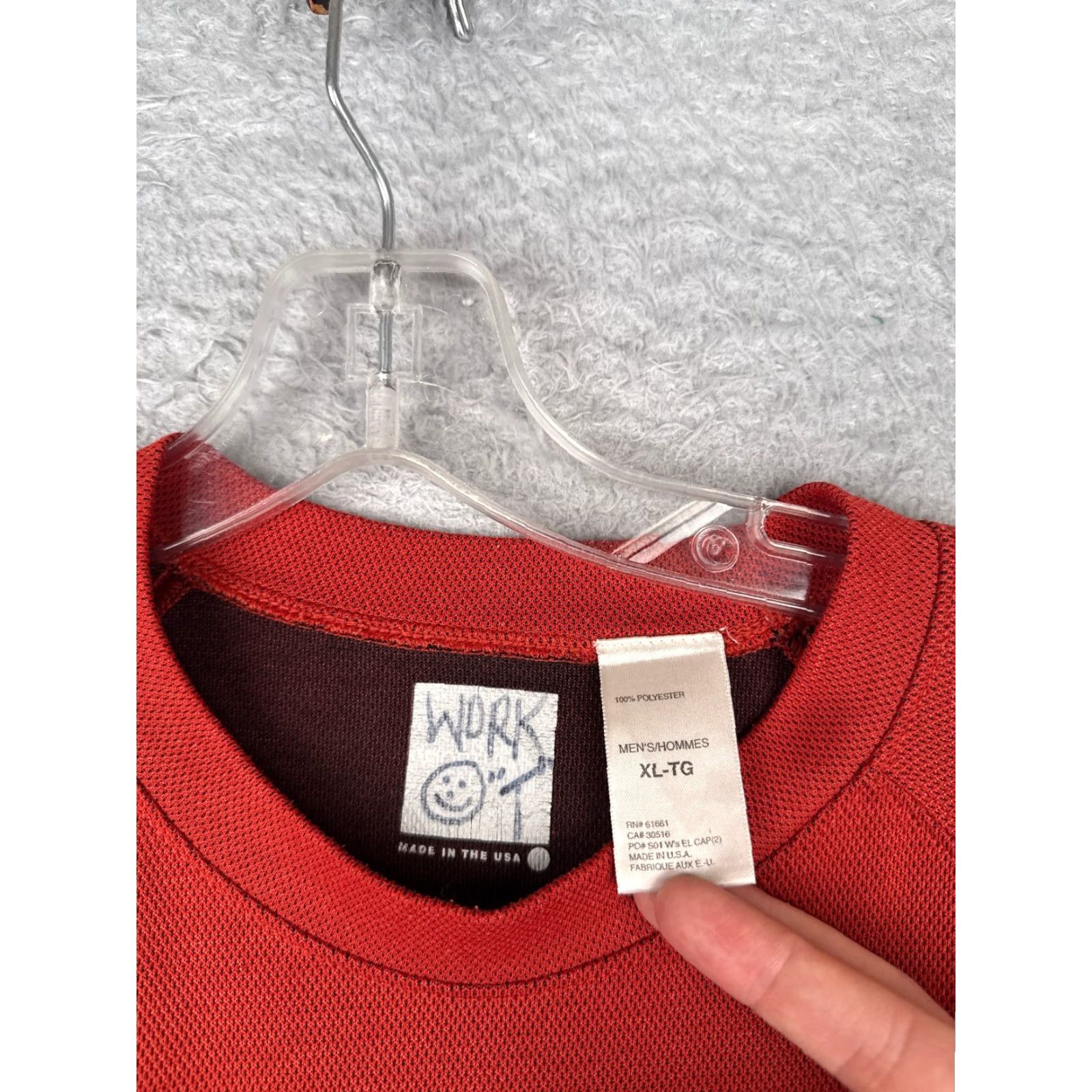 The North Face The North Face Shirt Men Extra Large Red Short Sleeve 100% Polyester READ Size US XL / EU 56 / 4 - 7 Thumbnail
