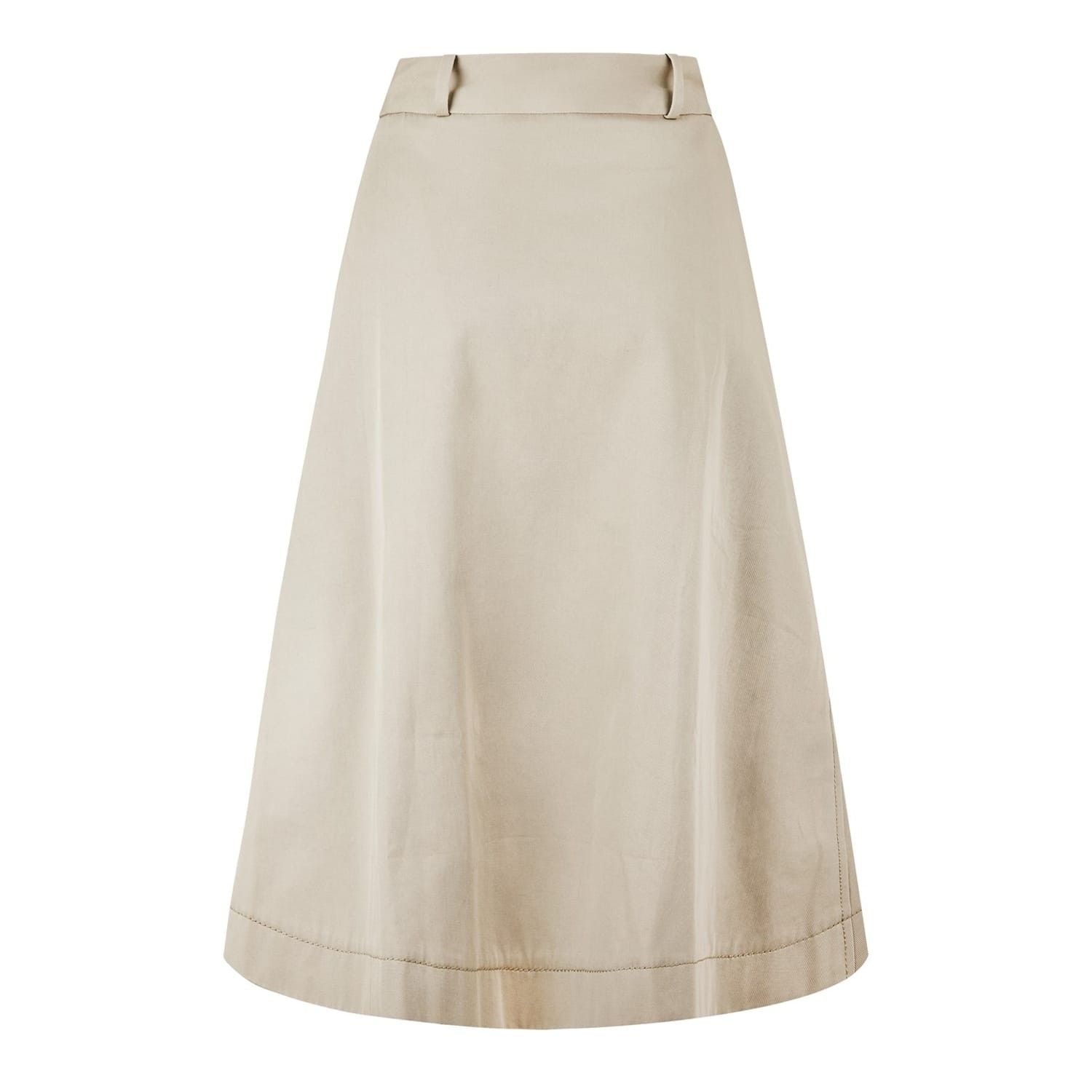 Bottega Veneta Bottega Veneta Bv Skirt in Cream Size 28" / US 6 / IT 42 - 2 Thumbnail