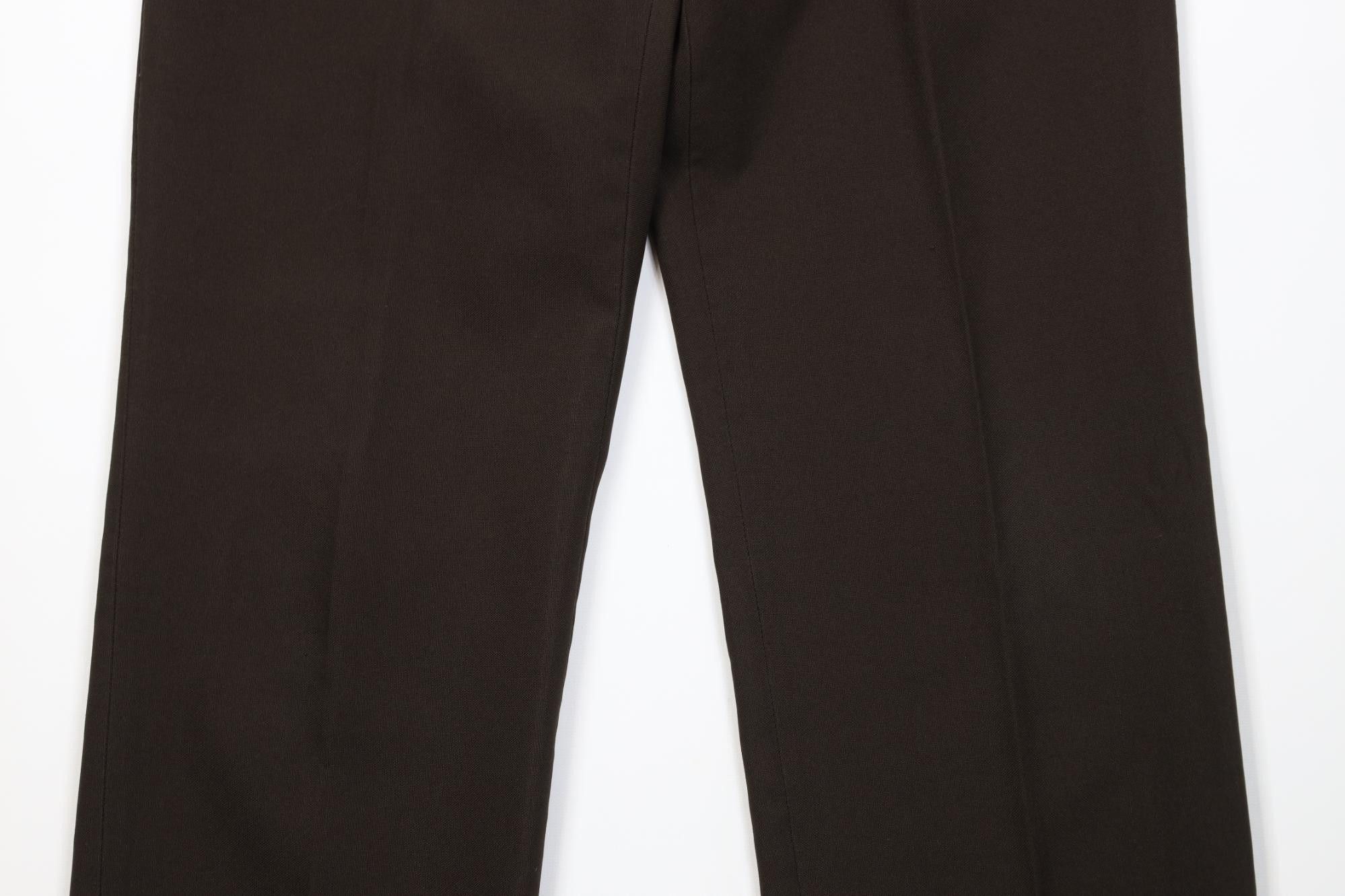Vintage Vintage 70s Streetwear Flared Wide Leg Chino Pants Brown USA Size US 36 / EU 52 - 3 Thumbnail