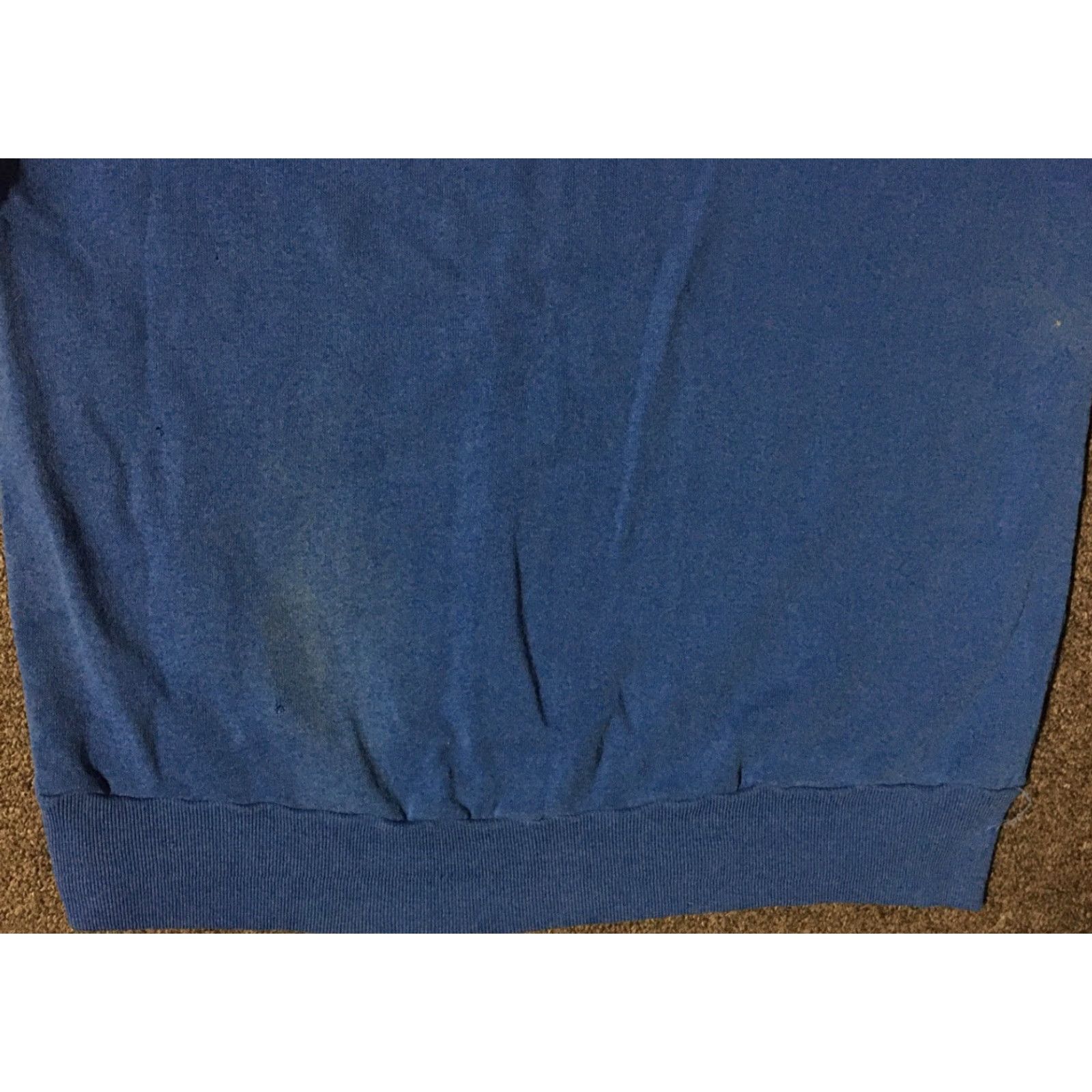 Vintage VINTAGE 90s USA Track Hoodie S Blue Distressed Sweatshirt Grunge Biker Skate Surf Pullover Men Small USA Made Size US S / EU 44-46 / 1 - 6 Thumbnail
