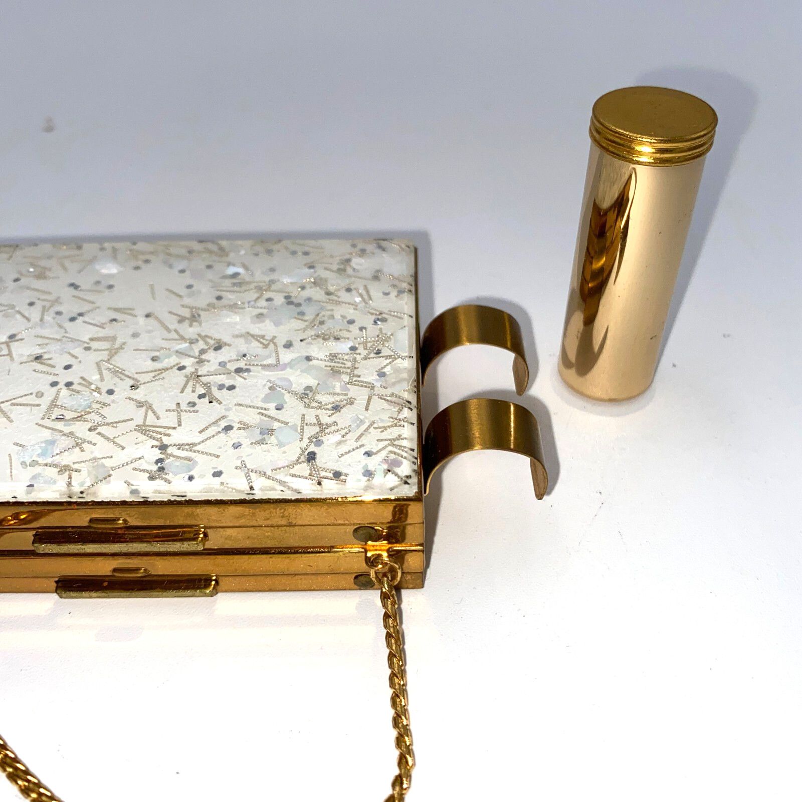 Other Zell 5th Avenue Confetti Lucite Party Case Minaudiere 1950s Size ONE SIZE - 11 Thumbnail