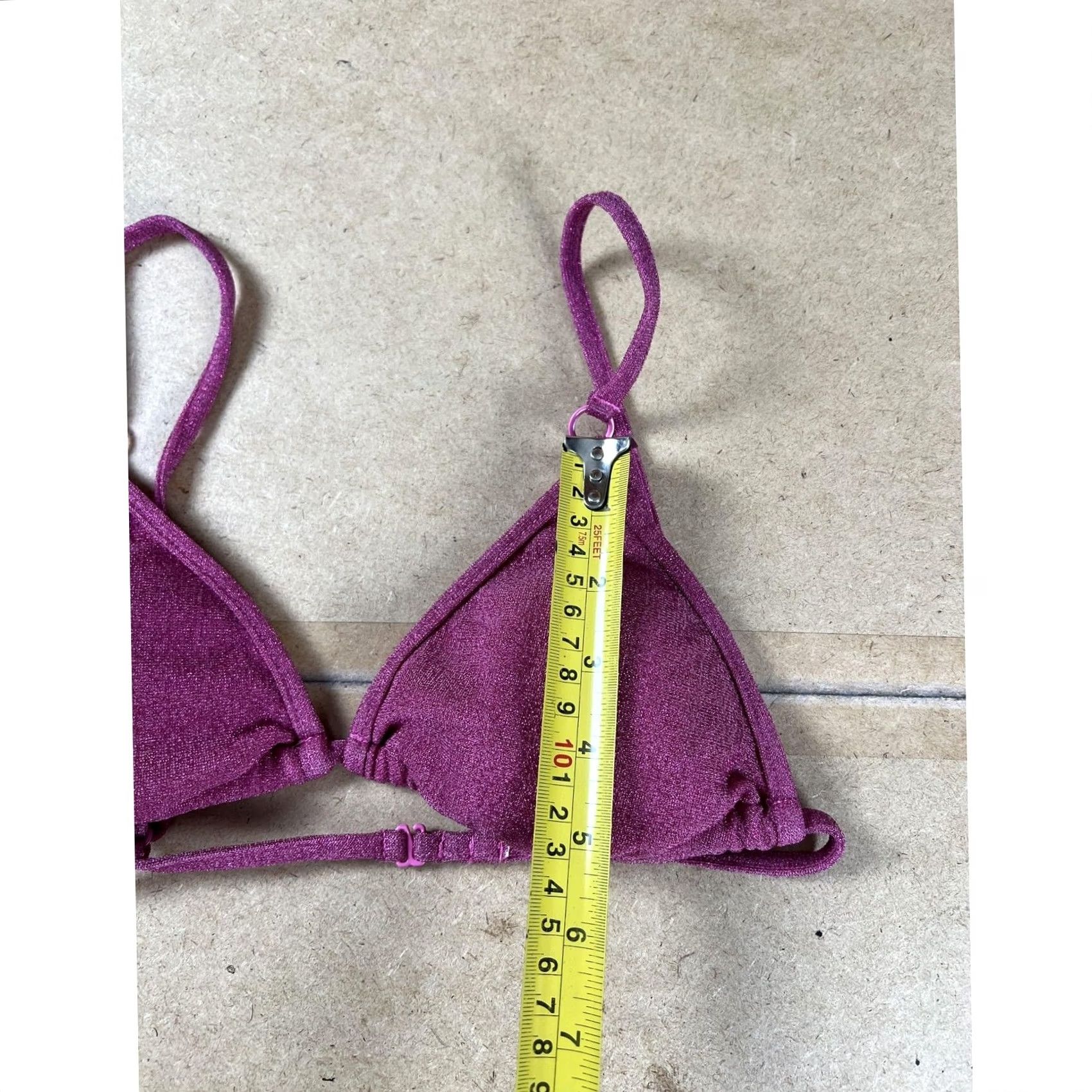 Vintage L.A. Hearts by PacSun Bra Womens S Pink Bralette Hook & Eye Adjustable Size ONE SIZE - 4 Thumbnail