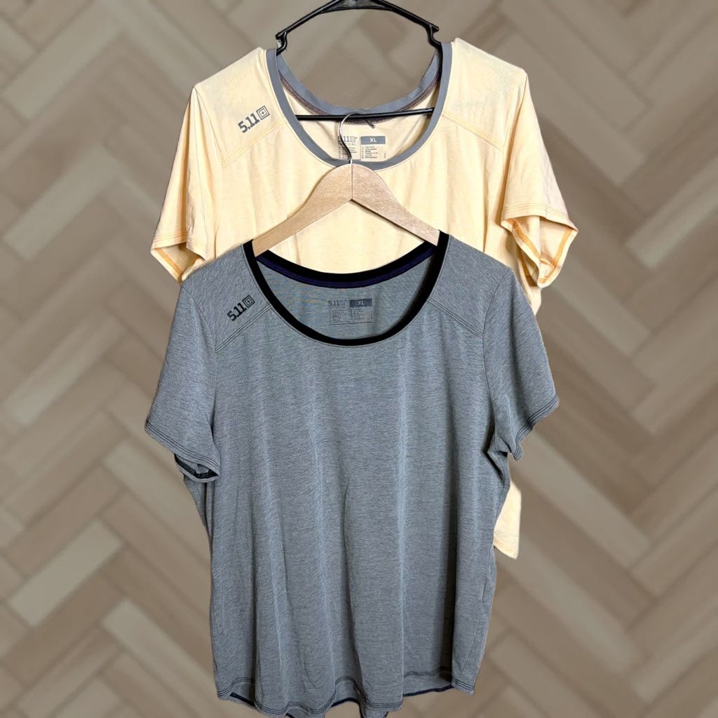Vintage 5.11 Tactical Shirt Women's XL Grey Orange Lot of 2 Size XL / US 12-14 / IT 48-50 - 1 Thumbnail