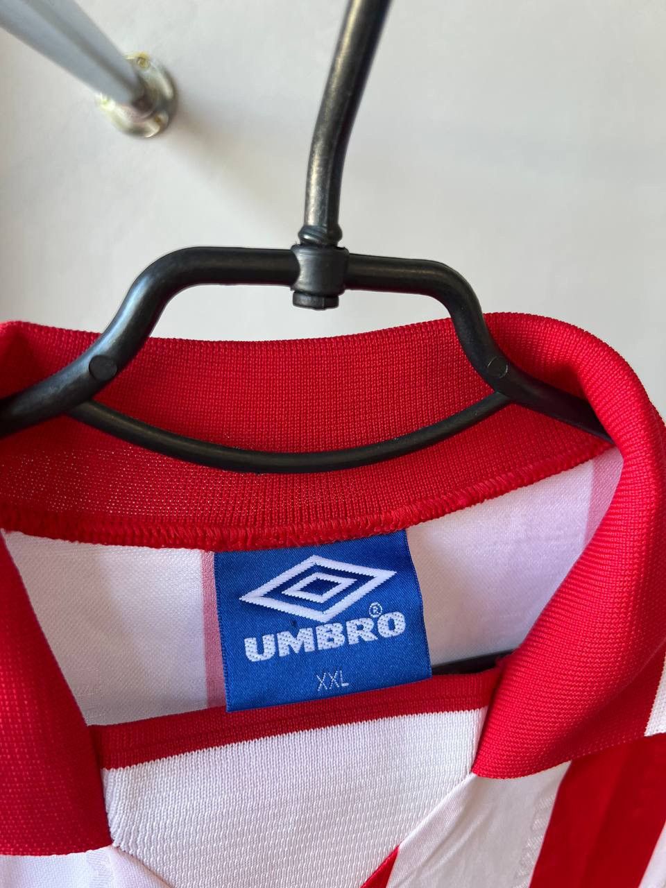 Vintage 1995/96 VIKTORIA ZIZKOV #70 UMBRO MATCH WORN SOCCER JERSEY Size US XXL / EU 58 / 5 - 6 Thumbnail