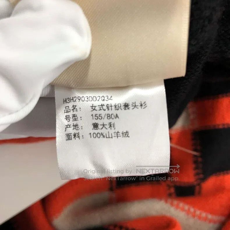 Hermes Hermes Women's Cashmere Knit Sweater in Black, Orange, and Size XS / US 0-2 / IT 36-38 - 5 Thumbnail