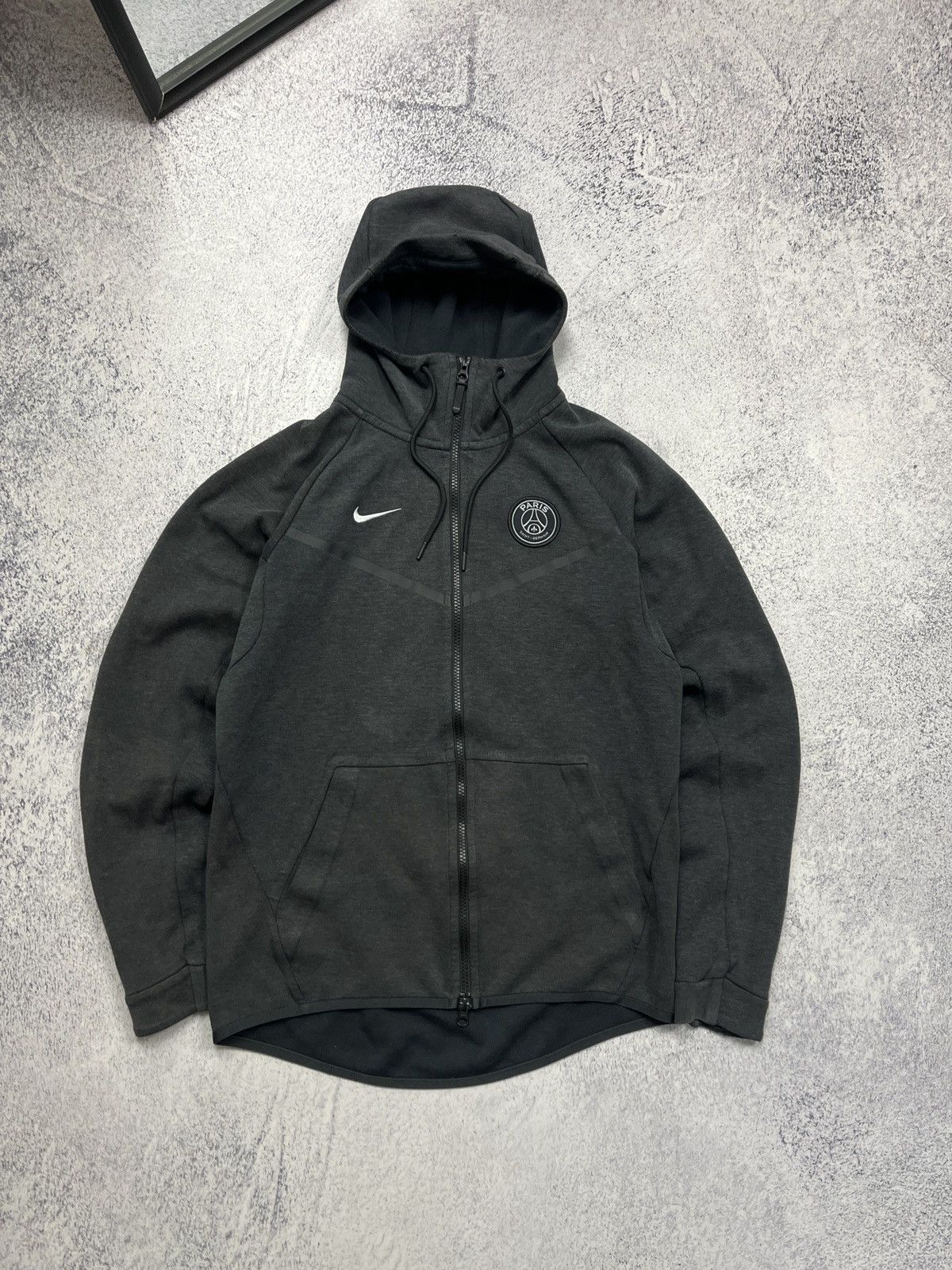 Nike Nike Tech Fleece PSG France Zip Up Hoodie Drill Jacket Hype Size US S / EU 44-46 / 1 - 1 Thumbnail