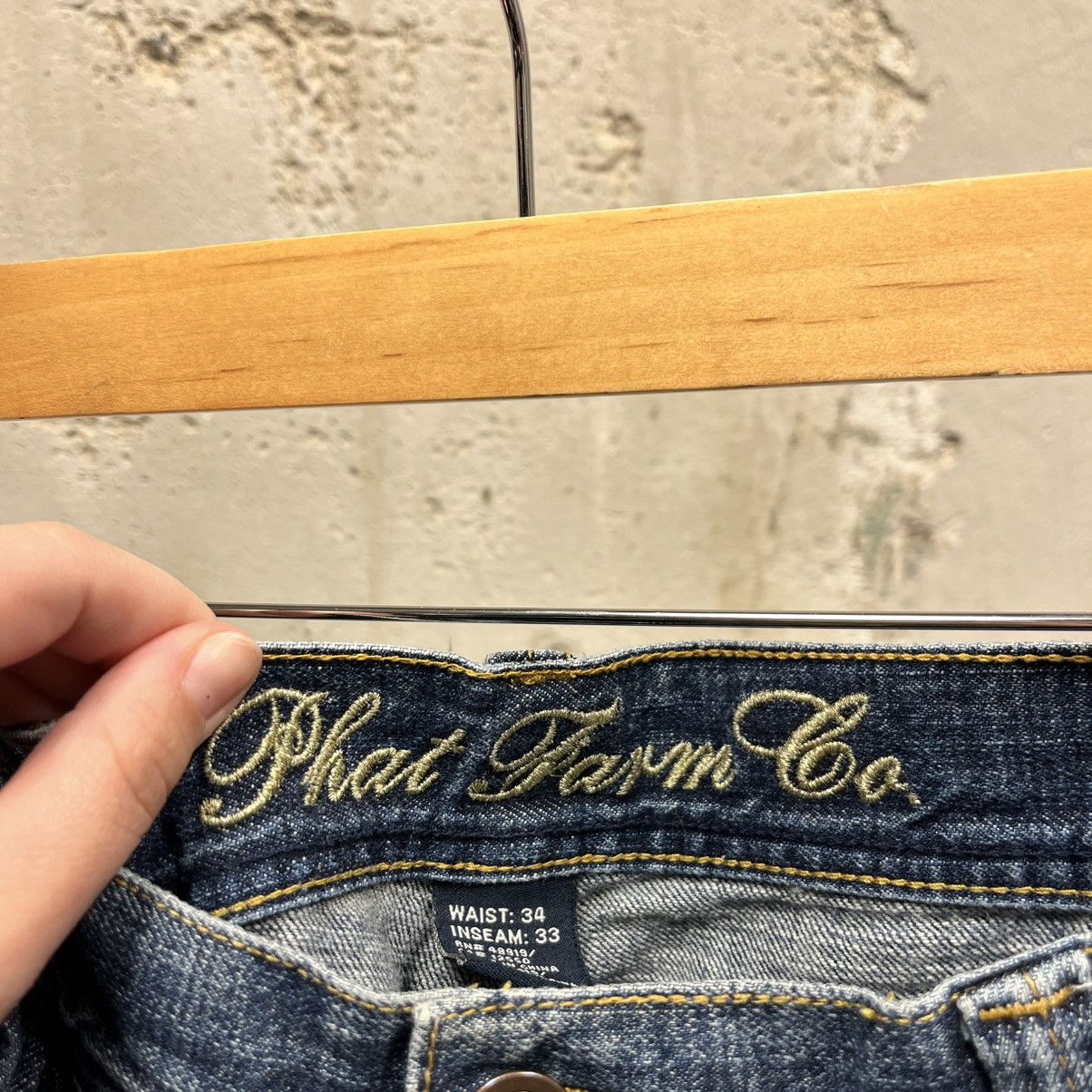 Phat Farm Vintage Phat Farm Baggy Y2K Embroidered Wide Leg Jean Skater Size US 34 / EU 50 - 5 Thumbnail