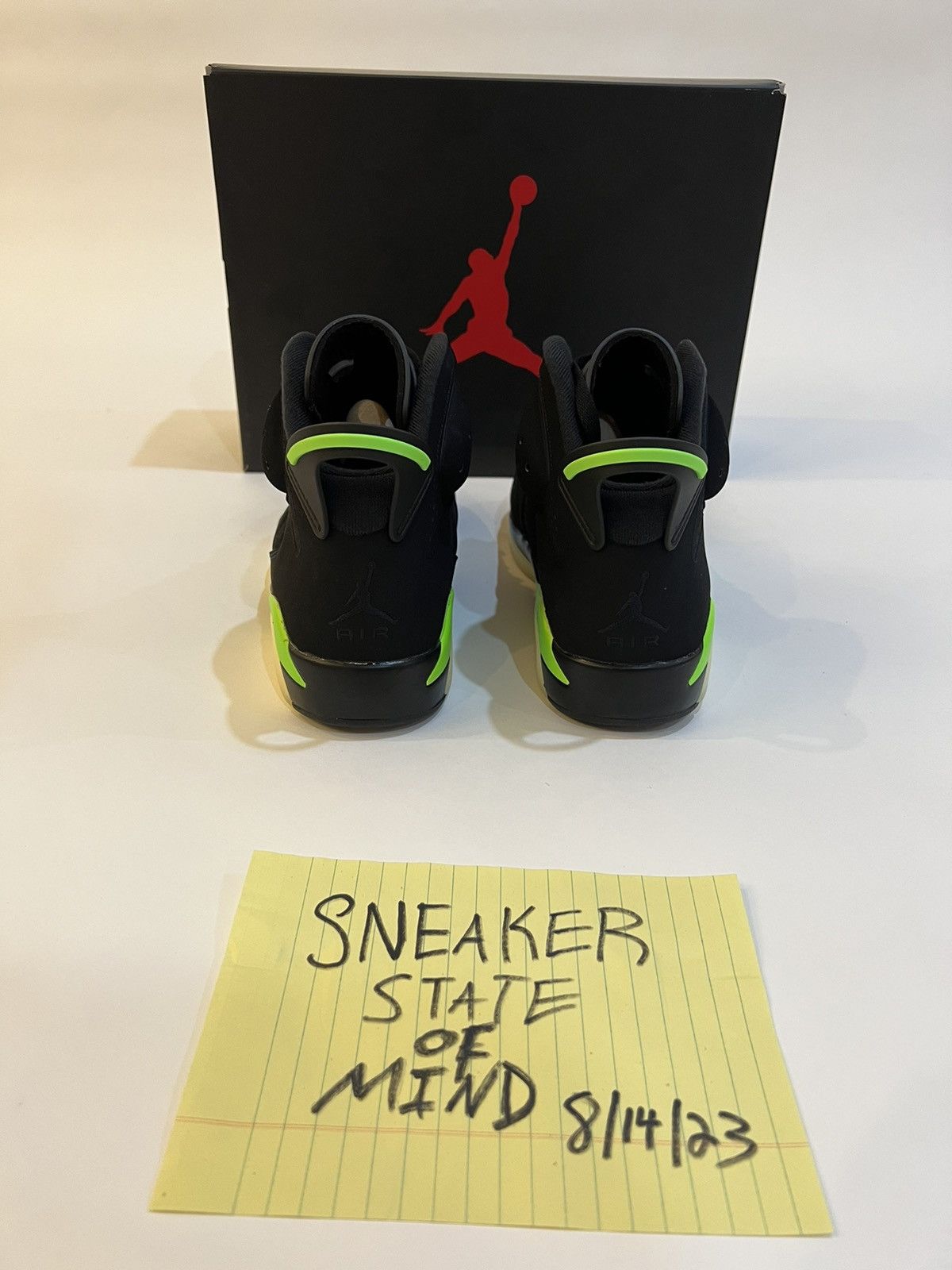 Jordan Brand NEW Air Jordan 6 Retro Black Electric Green Size 8.5 Size US 8.5 / EU 41-42 - 5 Thumbnail
