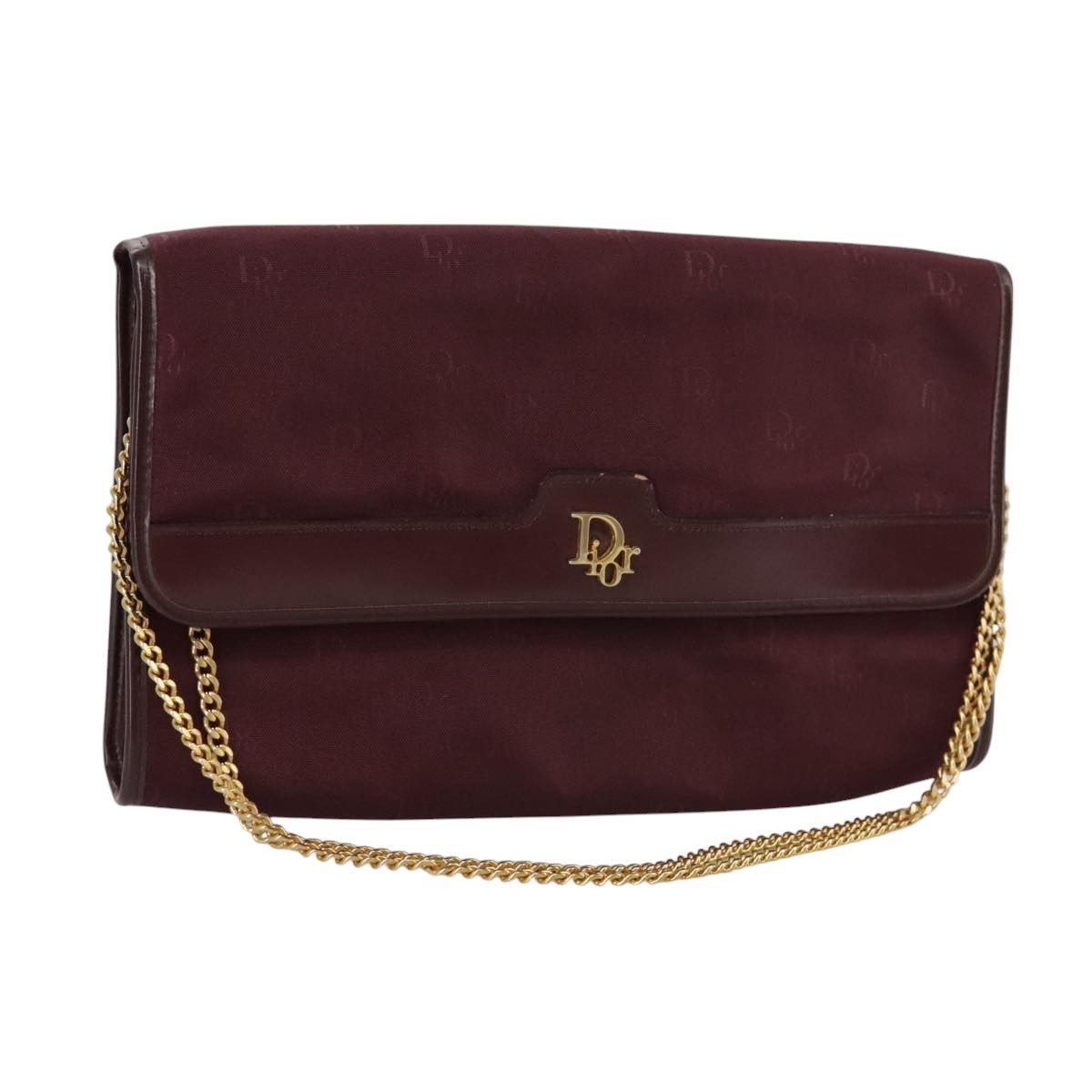 Dior Burgundy Synthetic Shoulder Bag (Pre-Owned) Size ONE SIZE - 1 Thumbnail
