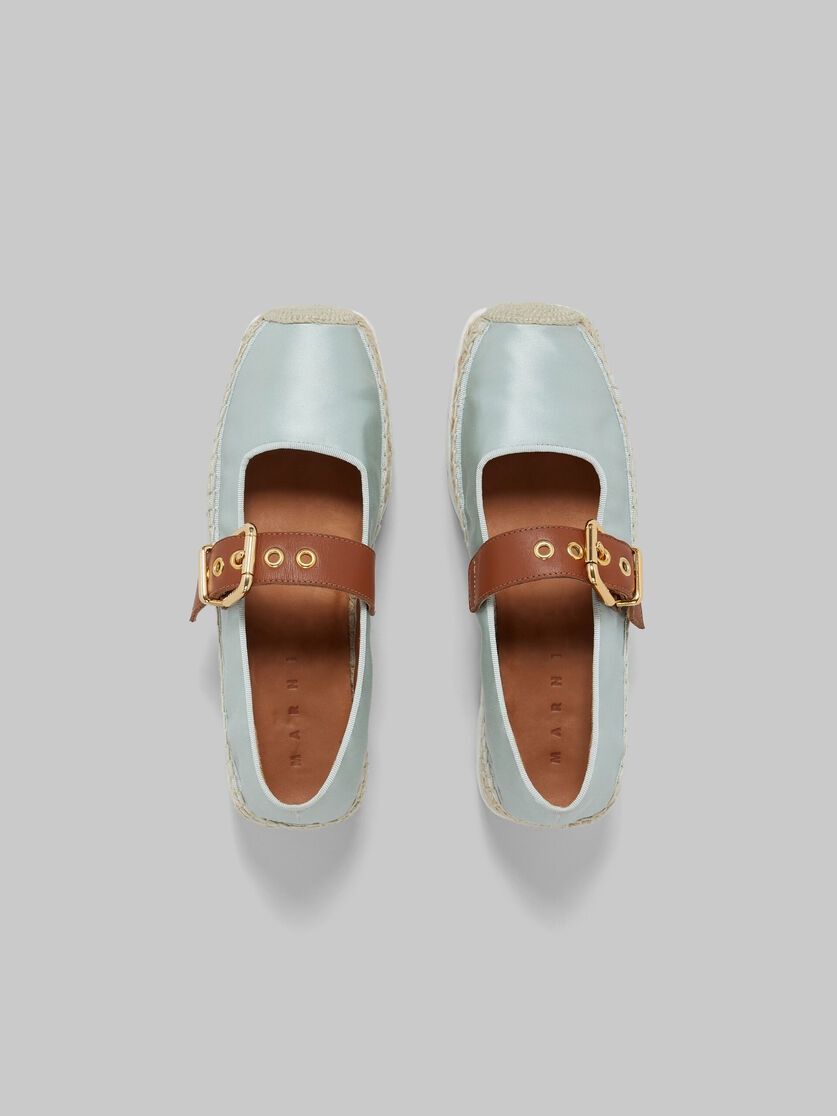 Marni o1w1db10125 Satin Petal Espadrillas in Light Blue Size US 5 / IT 35 - 5 Thumbnail