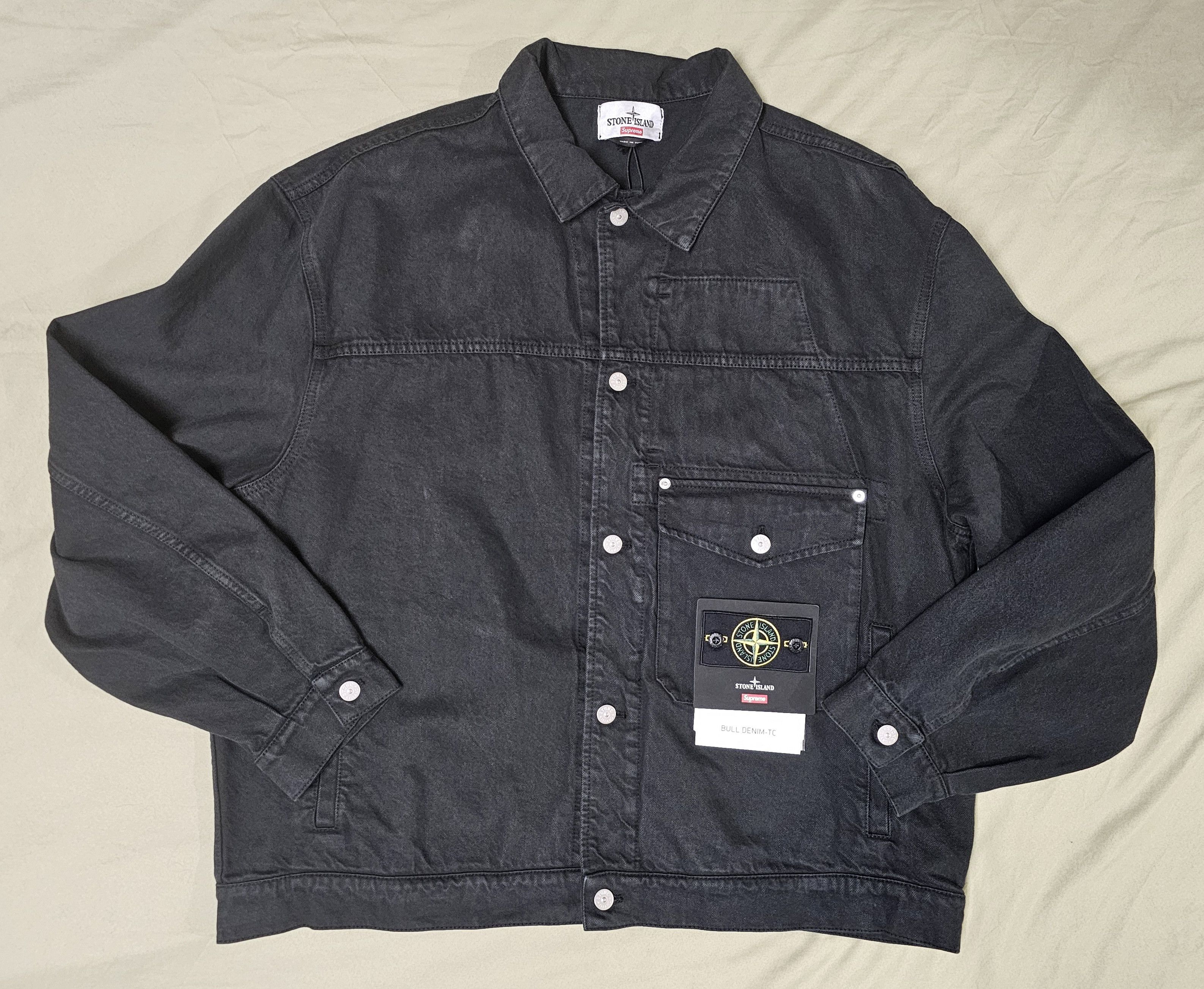 Supreme SUPREME STONE ISLAND DENIM TRUCKER JACKET | Grailed