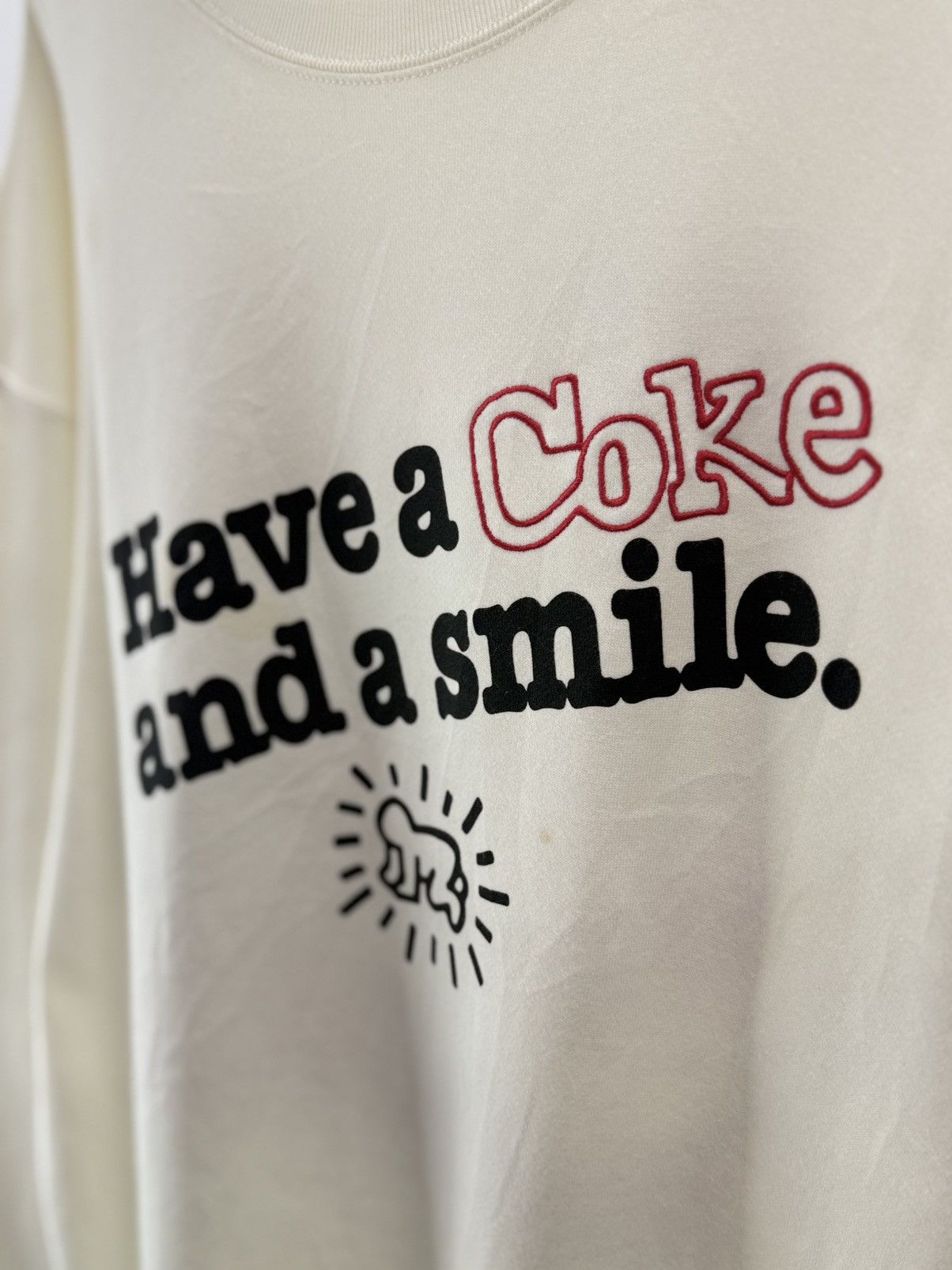 Keith Haring 🔥 Keith Haring Pop Art Coca Cola Art Graphic Sweatshirt Size US L / EU 52-54 / 3 - 3 Thumbnail