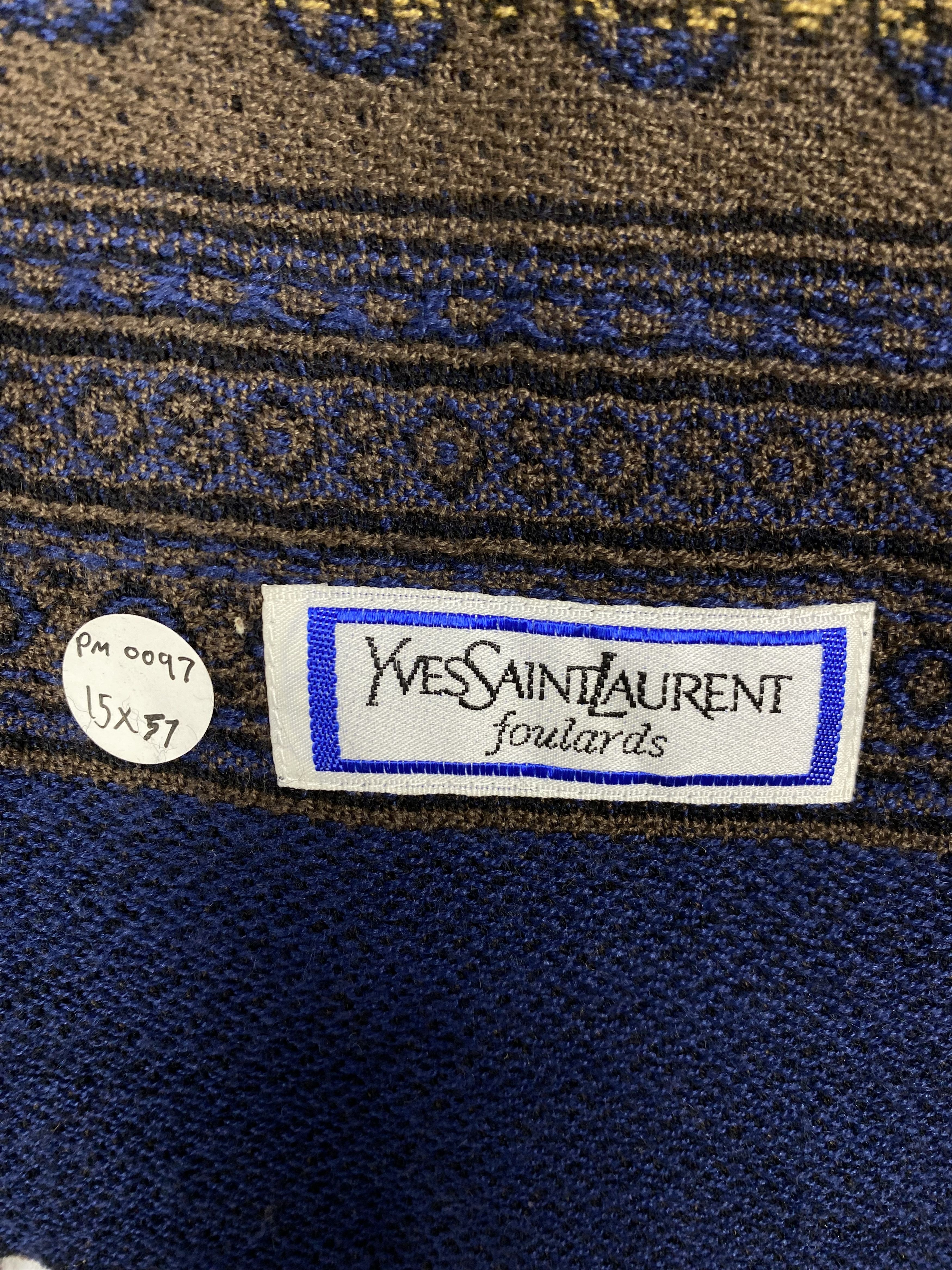 Vintage Vintage Yves Saint Lauren Scarf / Muffler Neckwear PM0097 Size ONE SIZE - 2 Thumbnail
