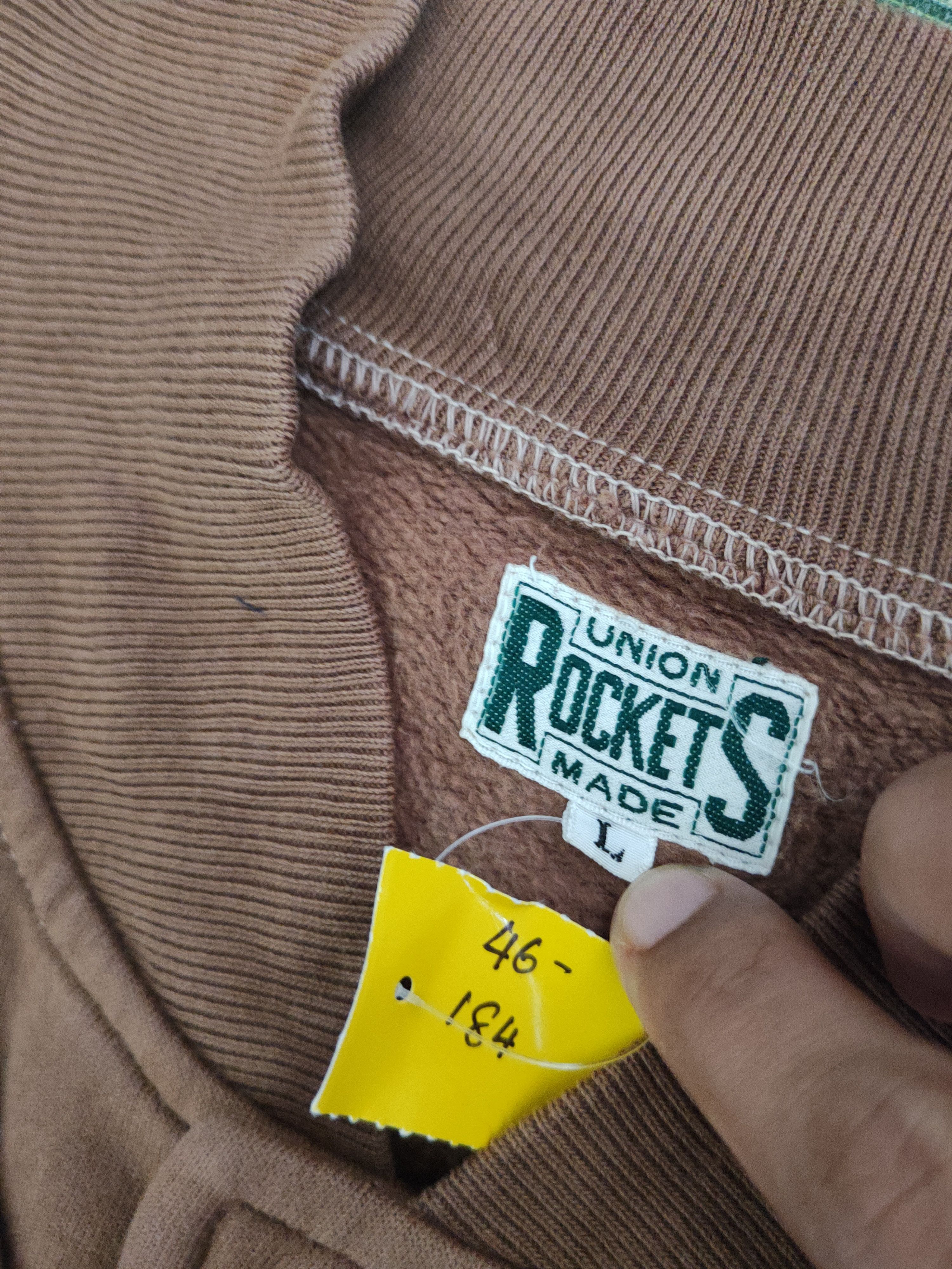 Vintage DL Union Rockets Brown Sweaters #46-184 Size US L / EU 52-54 / 3 - 11 Thumbnail