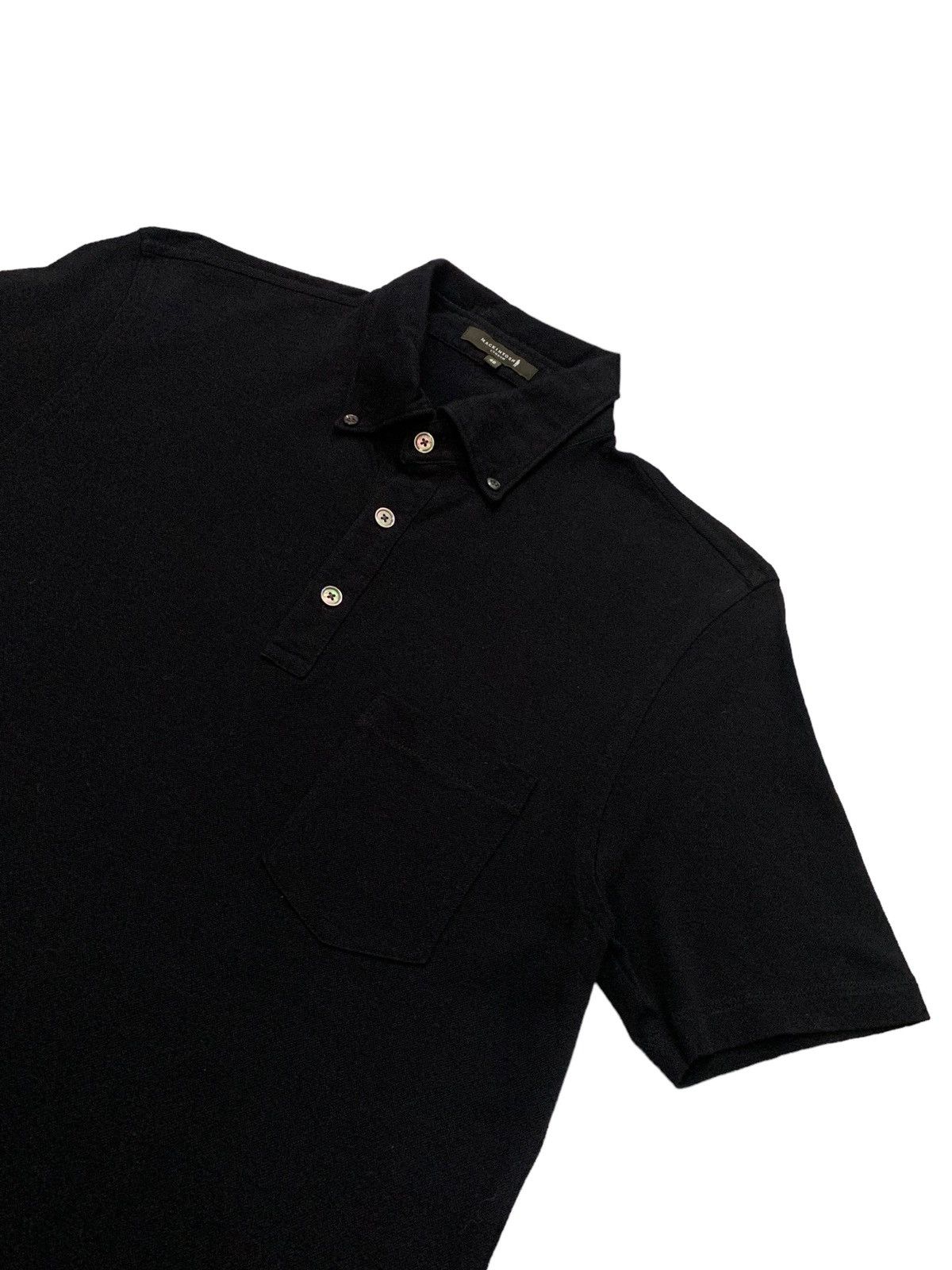 Mackintosh London Black Pocket Luxury Polo Shirt