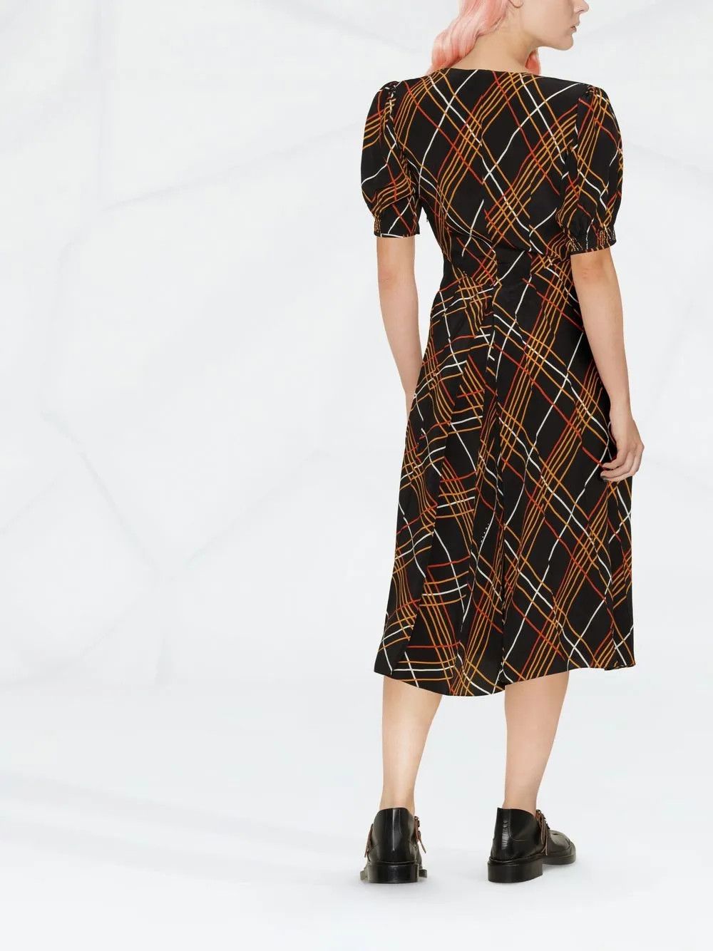 Marni o1y1025 Midi Dress in Multicolor Size S / US 4 / IT 40 - 2 Thumbnail