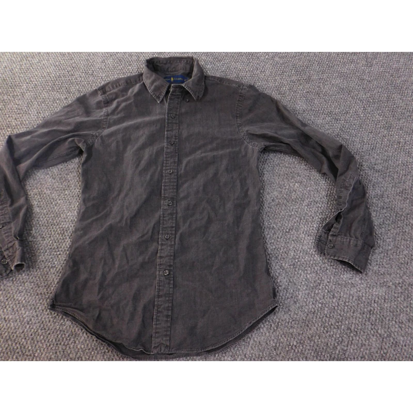 Ralph Lauren Ralph Lauren Shirt Mens Small Gray Paisley Slim Fit Button-Up Logo Classic Size US S / EU 44-46 / 1 - 3 Thumbnail