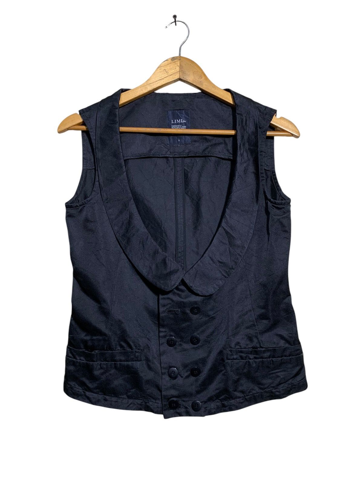 Limi Feu × Yohji Yamamoto 🔥LIMI FEU SILK VEST JACKETS BLACK Size M / US 6-8 / IT 42-44 - 1 Thumbnail