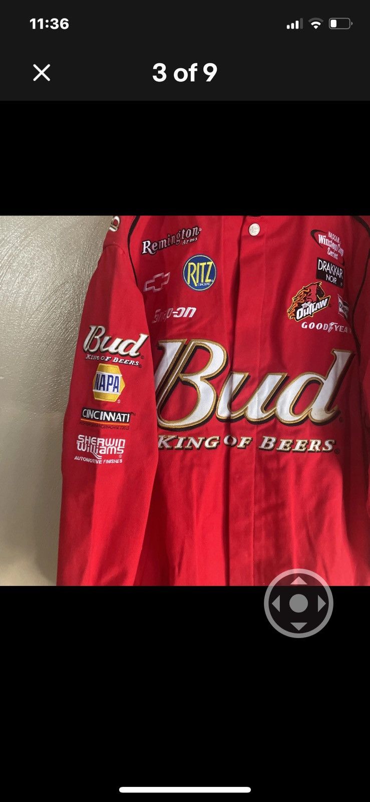 Chase Authentics VTG NASCAR Chase Authentics Dale Jr Bud Jacket XL NWT Size US XL / EU 56 / 4 - 2 Thumbnail